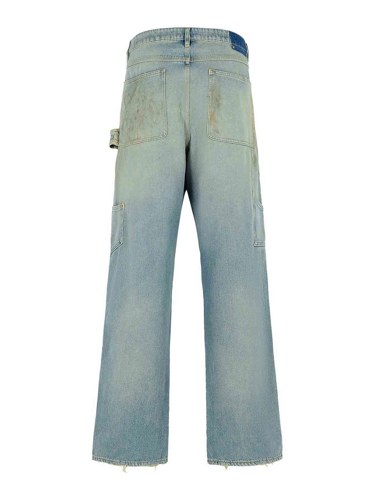 Golden Goose Sand Wash Jeans With A Distressed Effect In Blue
