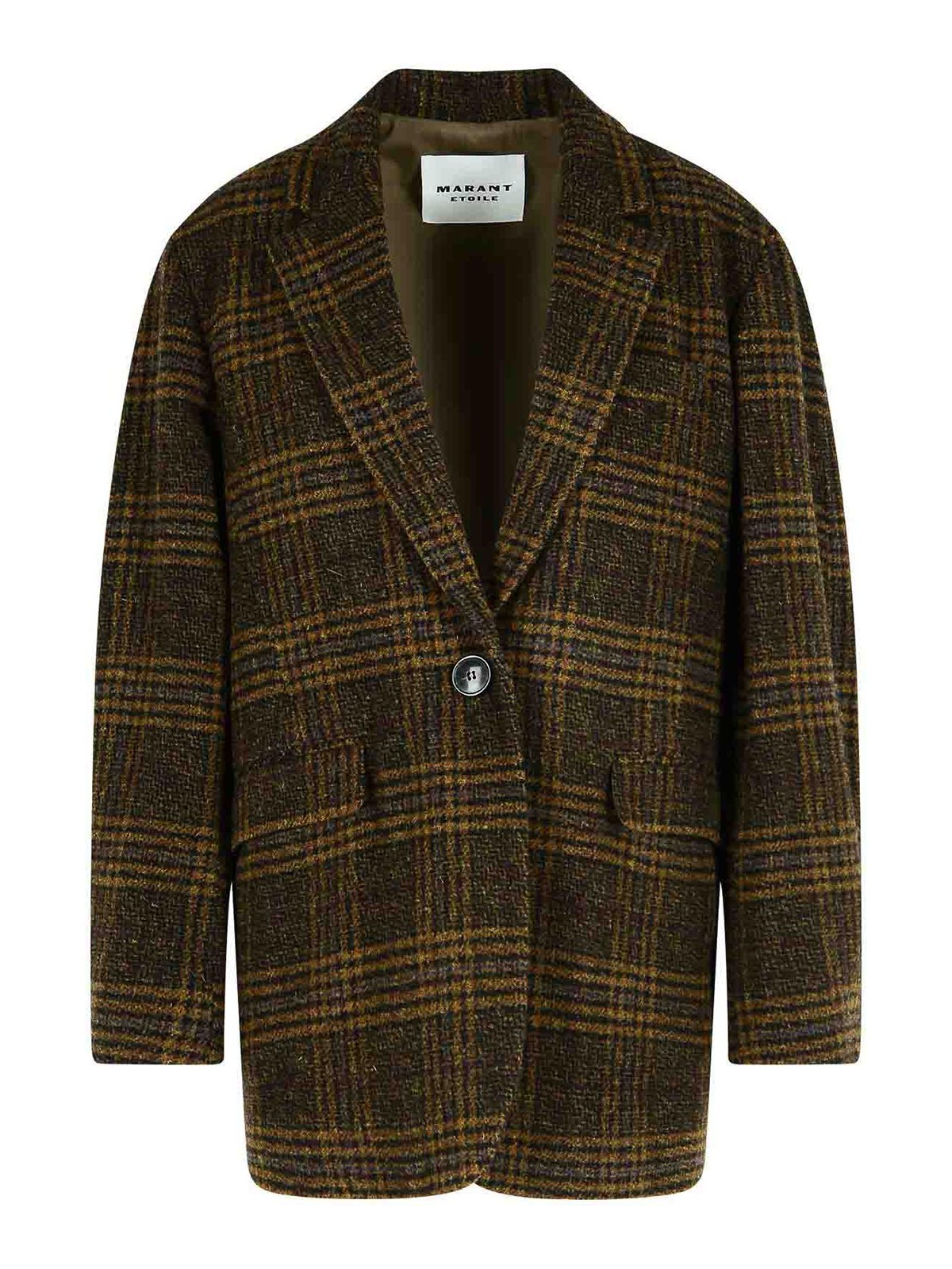 Isabel Marant Gesina Khaki Virgin Wool Blazer In Green