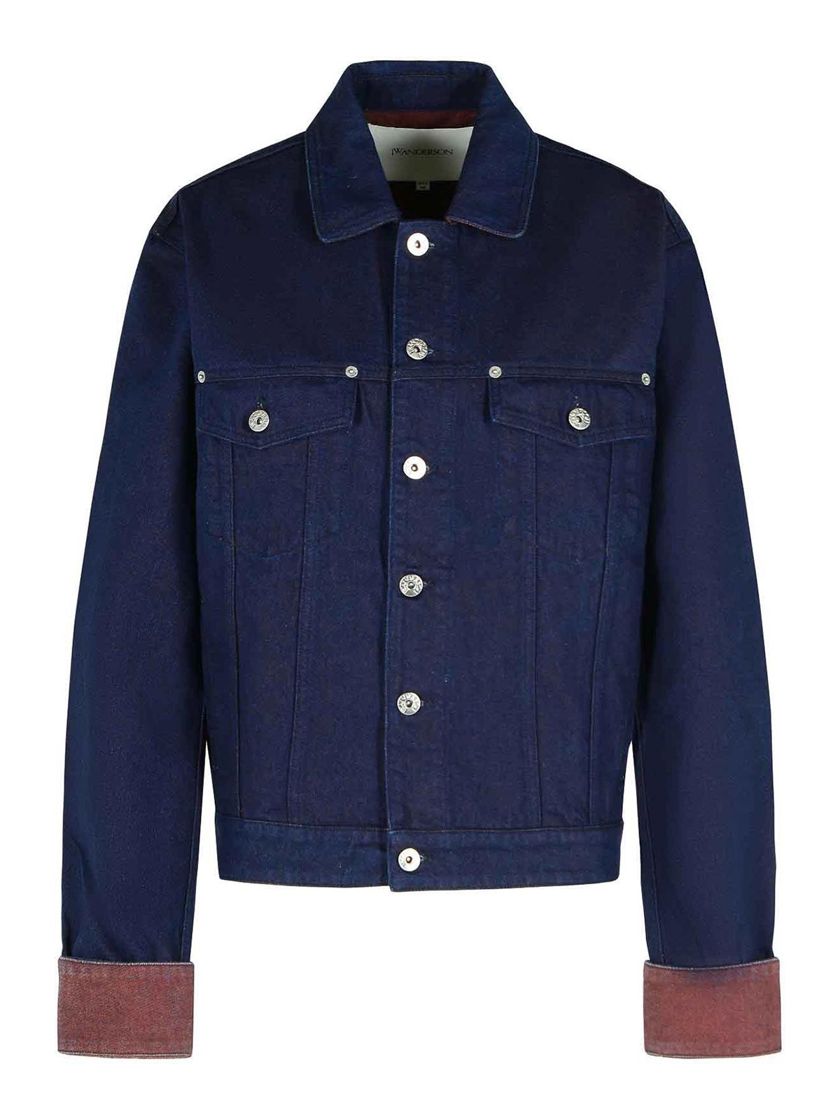 Jw Anderson Blue Cotton Jacket In Blue
