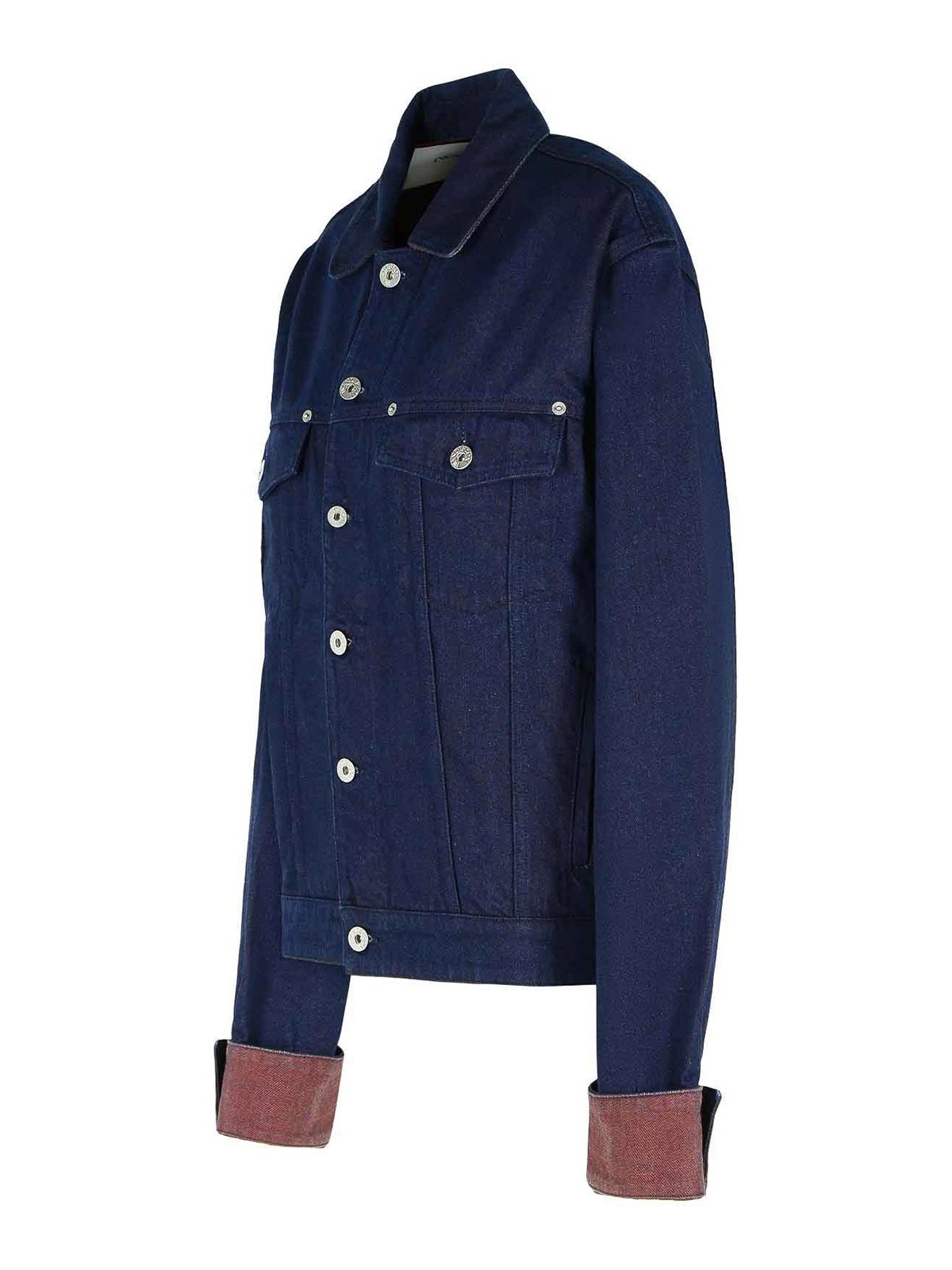 Jw Anderson Blue Cotton Jacket In Blue