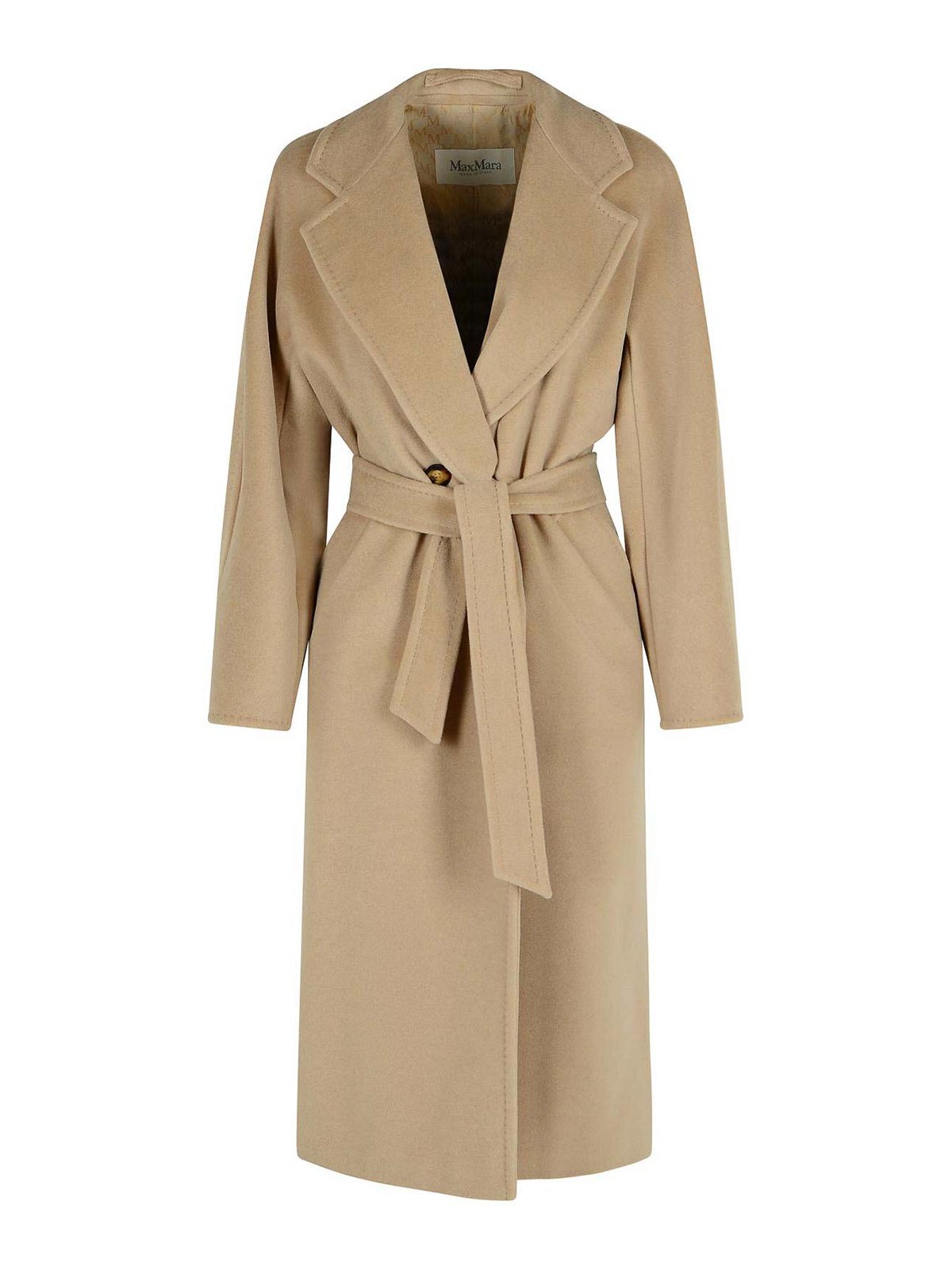 Max Mara Madame Virgin Wool And  Cashmere Coat In Gray
