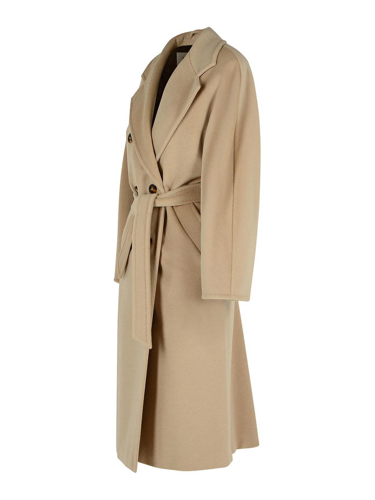 Max Mara Madame Virgin Wool And  Cashmere Coat In Gray