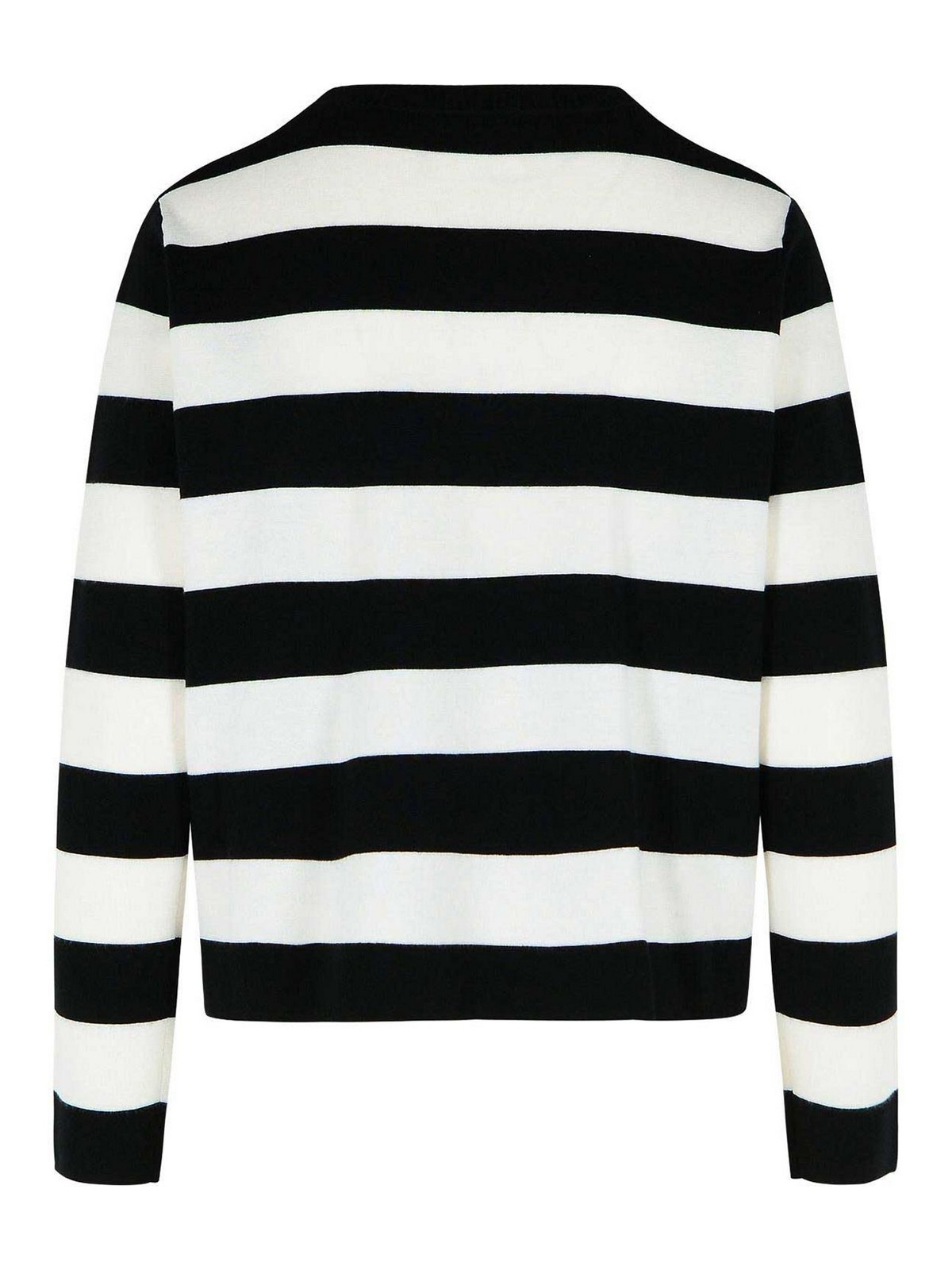Max Mara Viterbo Wool Crewneck Sweater In Multi