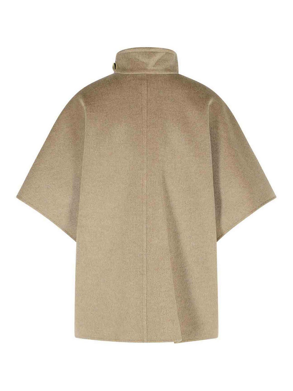 Max Mara Derrik Beige Cashmere Cape In Multi