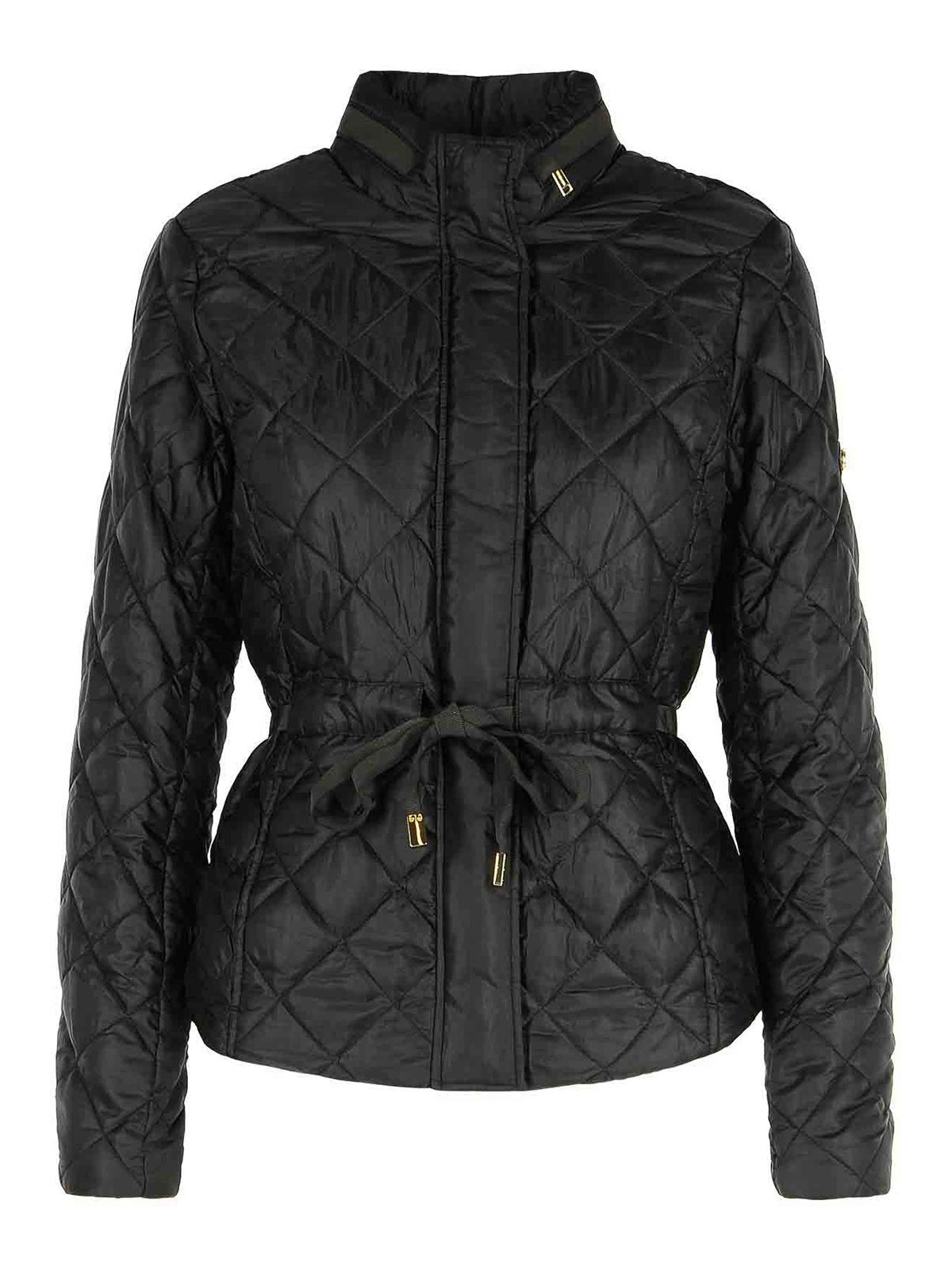 Michael Kors Diamond-pattern Quilted Jacket In Black