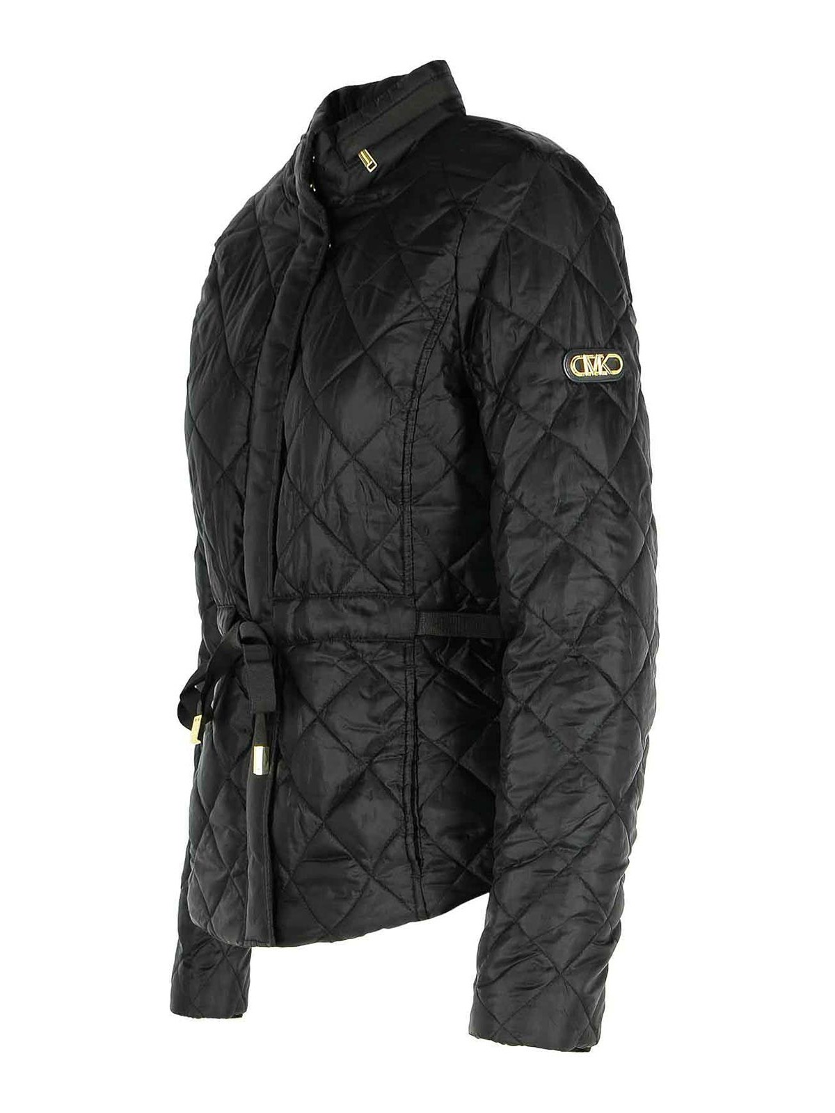 Michael Kors Diamond-pattern Quilted Jacket In Black