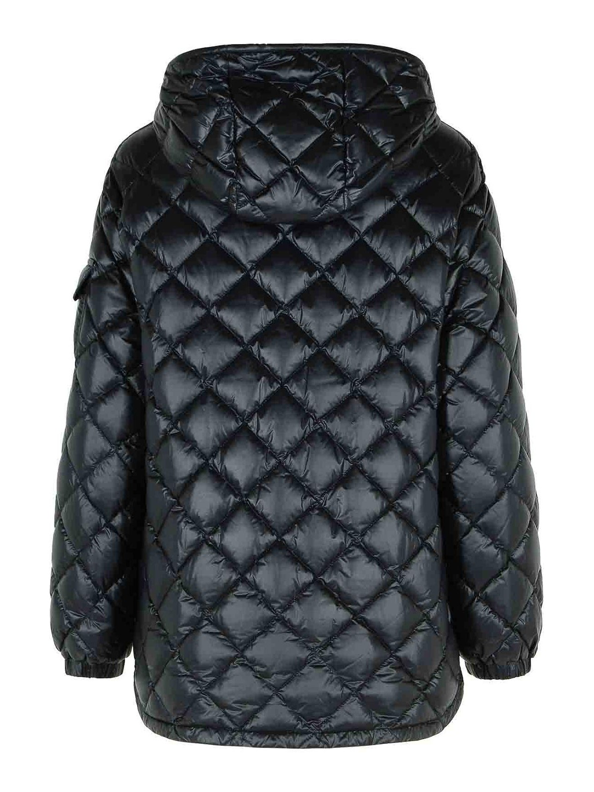 Moncler Black Polyamide Down Jacket In Black