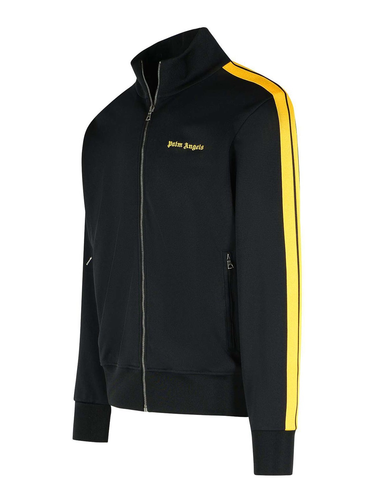 Palm Angels Track Sweatshirt Polyester Noir In Black
