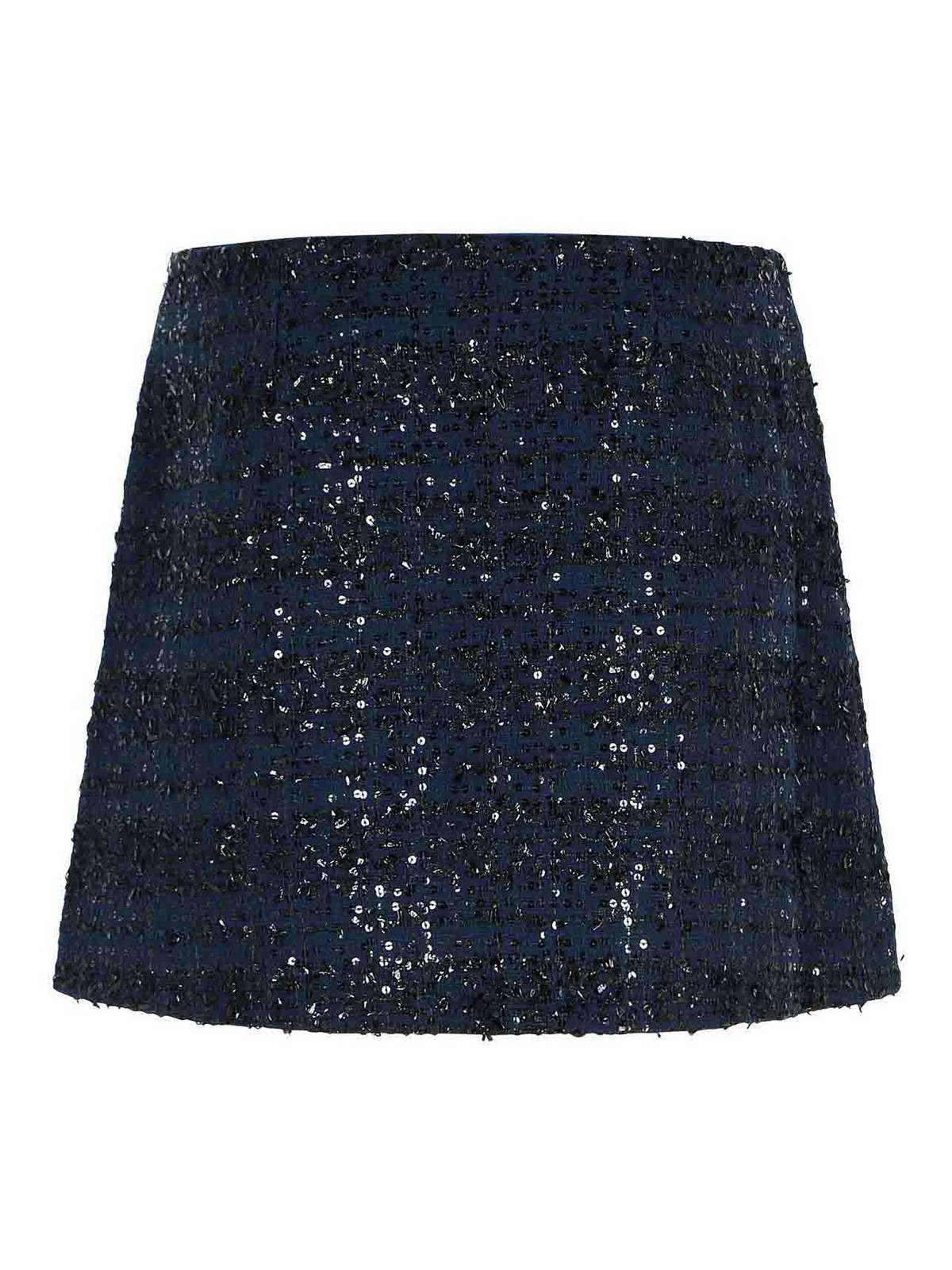 Rotate Birger Christensen Rotate Dark Blue Polyester Miniskirt In Blue