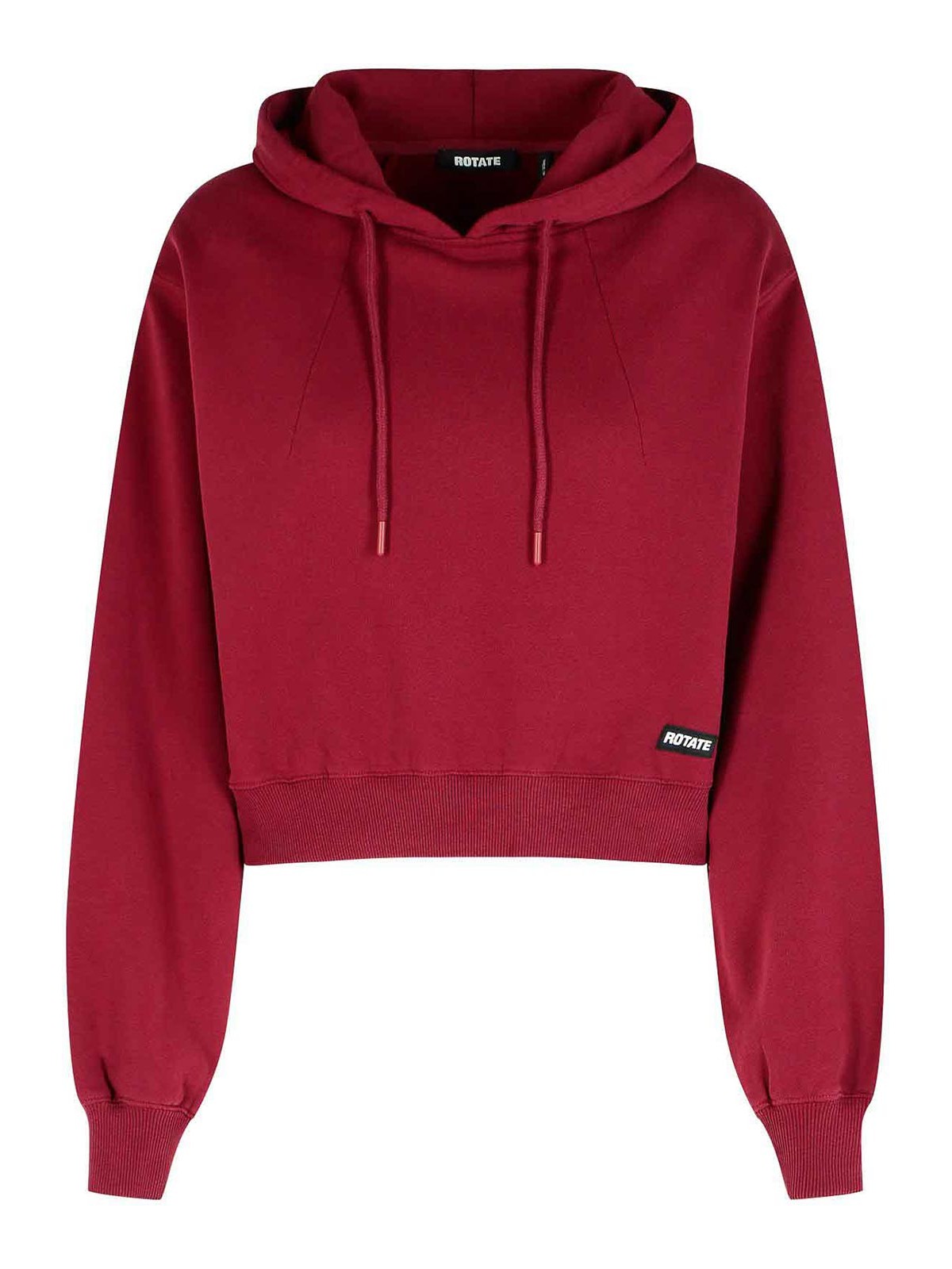Rotate Birger Christensen Rotate Burgundy Cotton Sweatshirt In Red