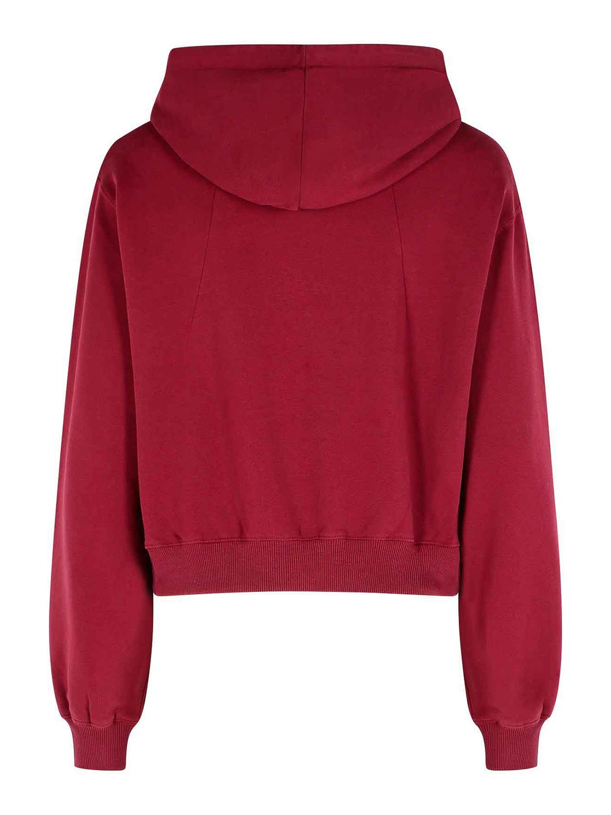 Rotate Birger Christensen Rotate Burgundy Cotton Sweatshirt In Red