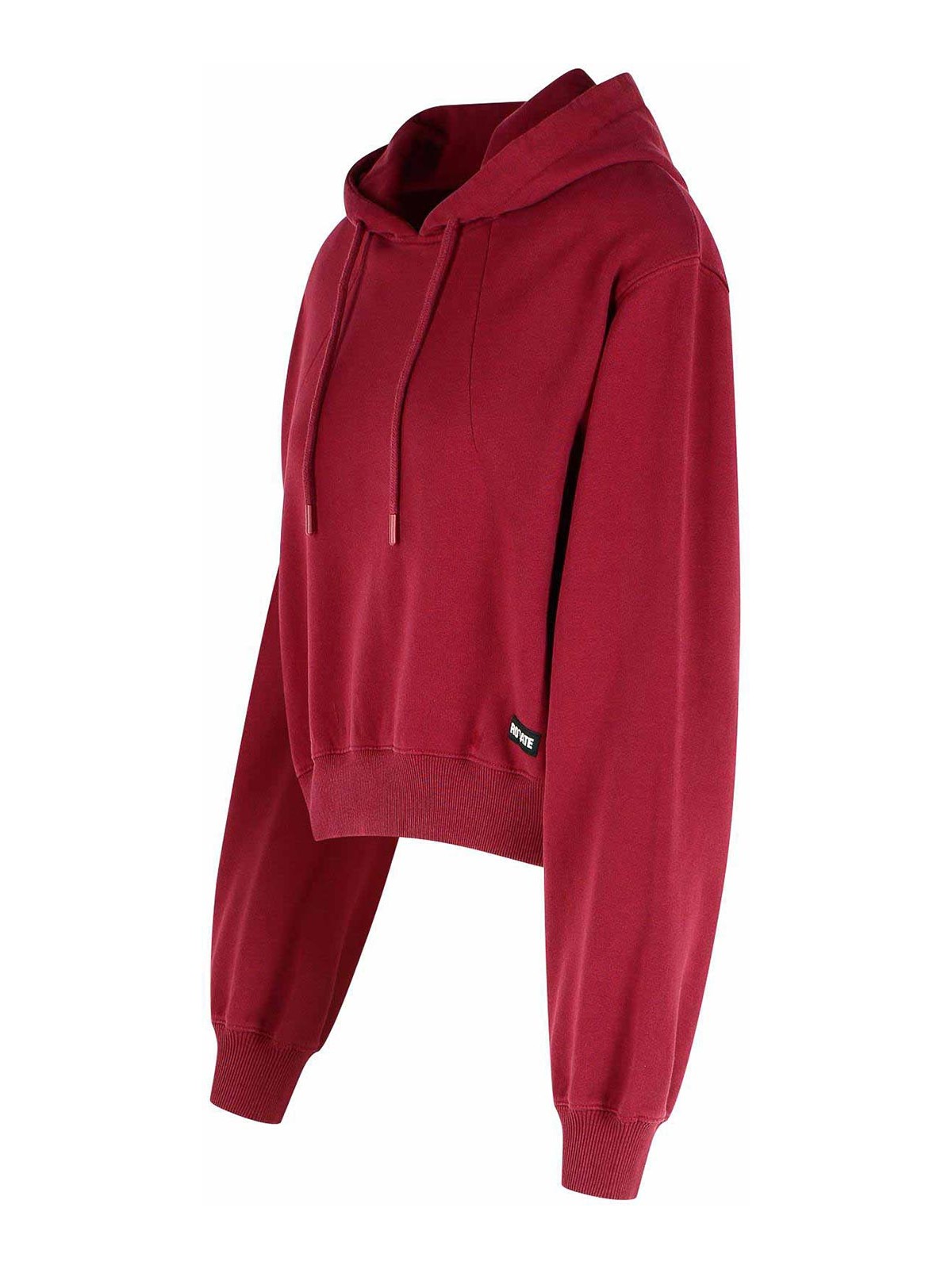 Rotate Birger Christensen Rotate Burgundy Cotton Sweatshirt In Red