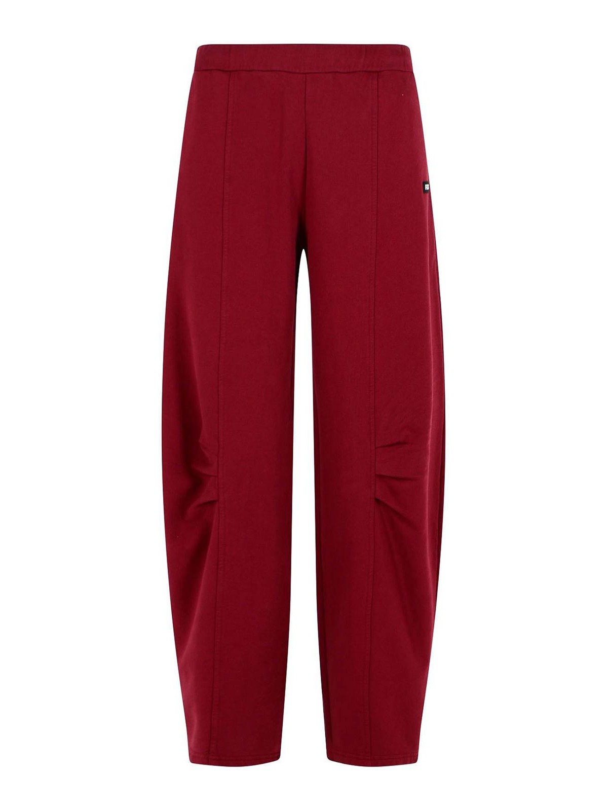 Rotate Birger Christensen Rotate Pantalo In Burgundy Cotton Women In Red