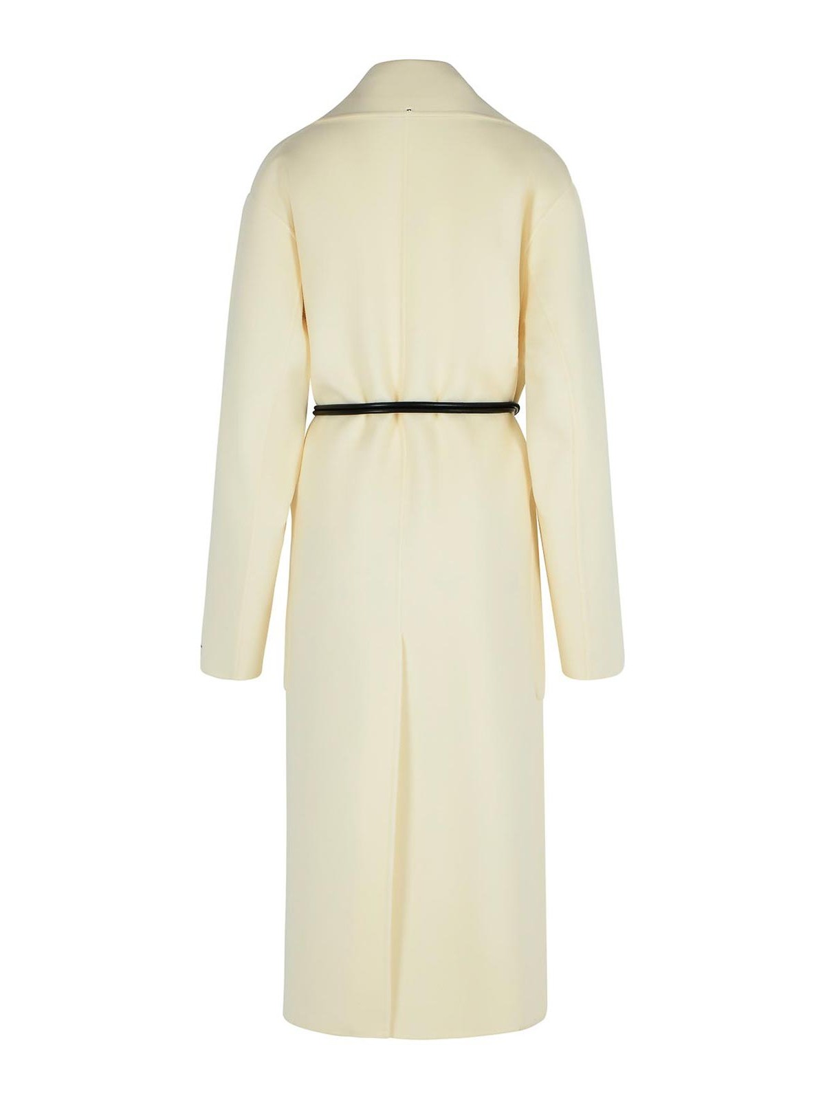 Sportmax Abate Milk Virgin Wool Dressing Gown Coat In Neutral