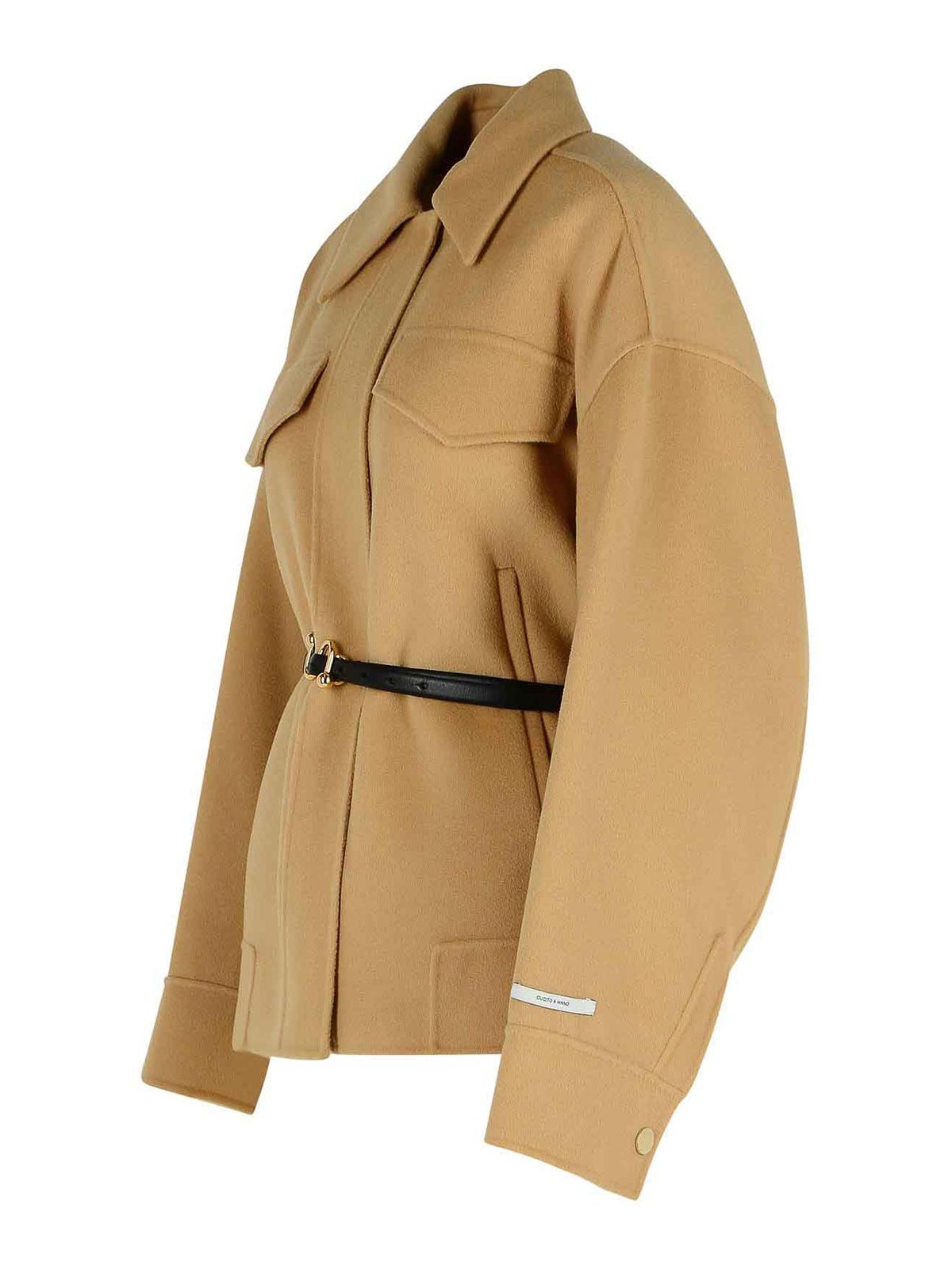 Sportmax Cantore Camel Virgin Wool Jacket In Neutral
