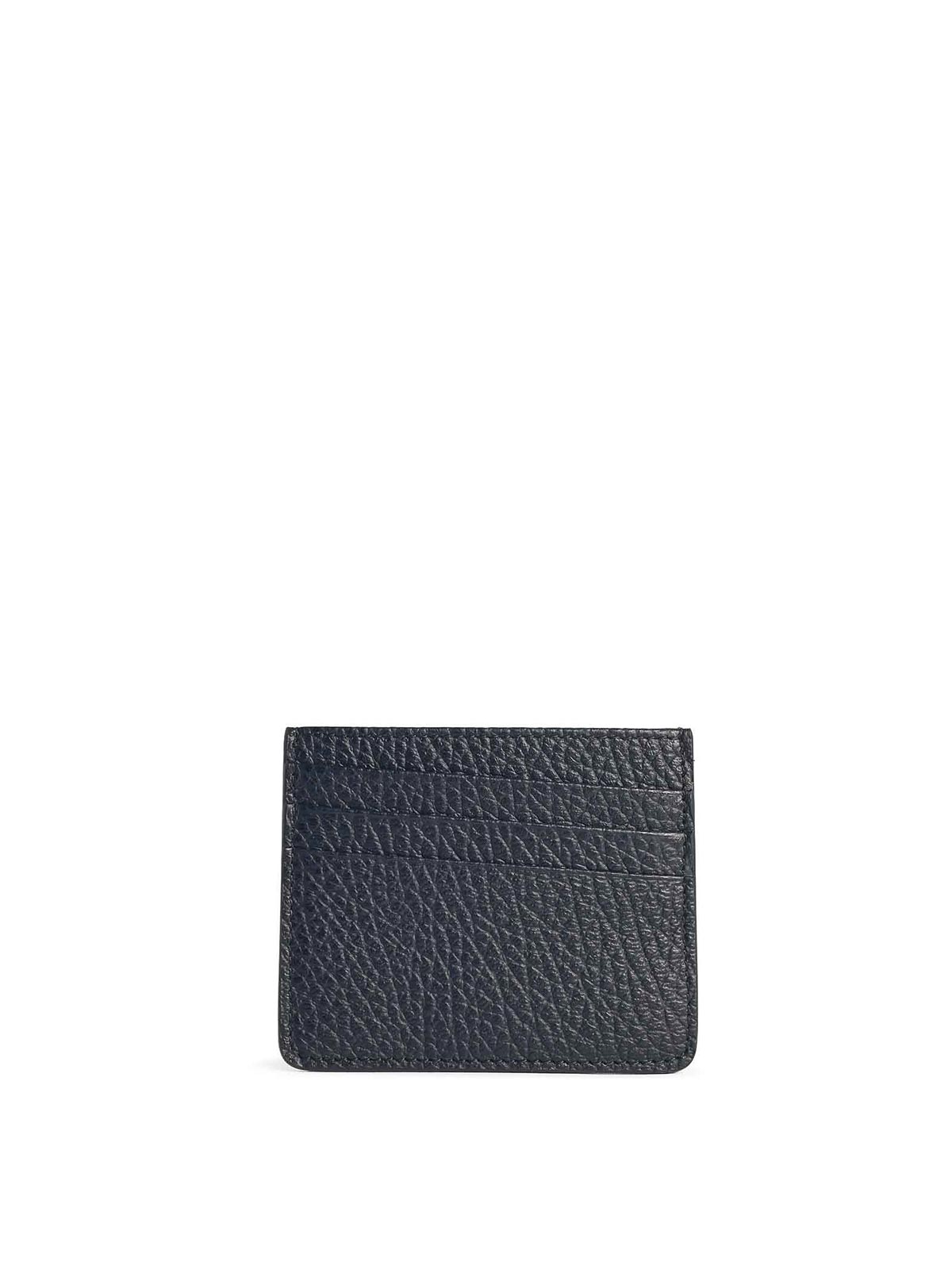 Maison Margiela Four Stitches Black Leather Card Holder