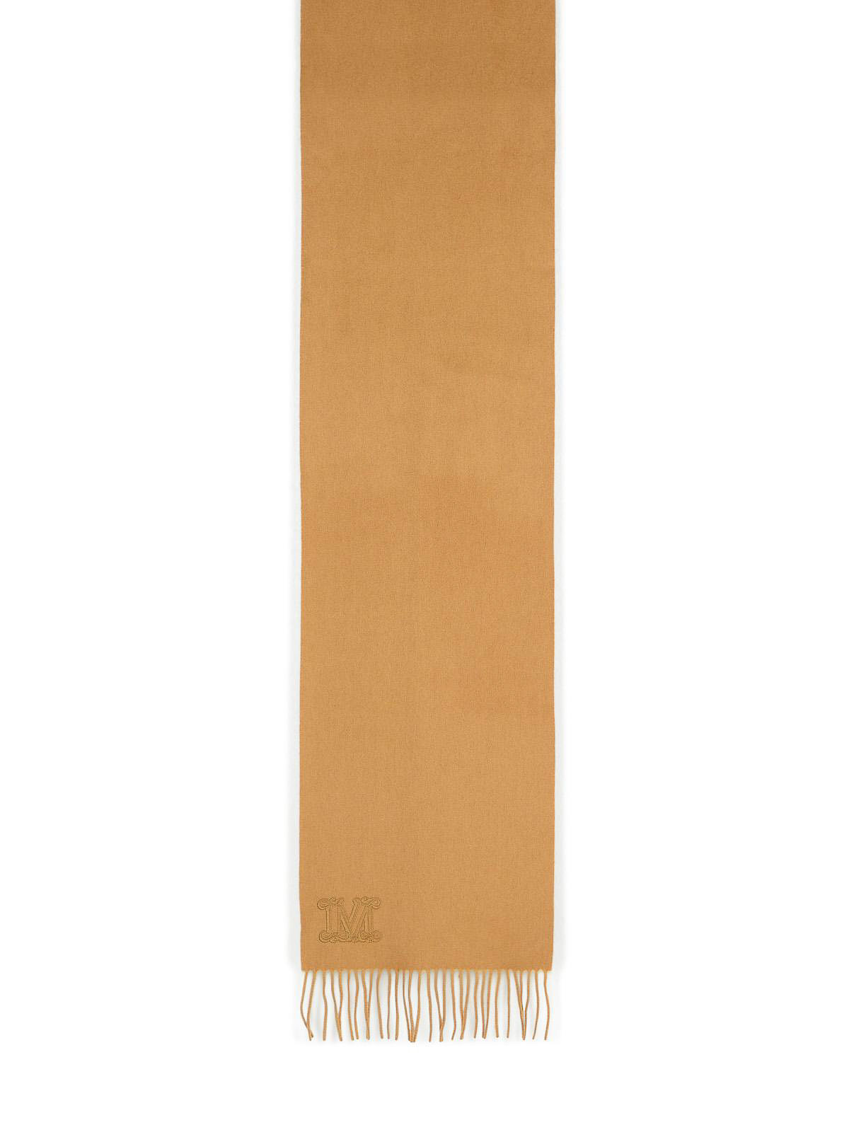 Max Mara Wsdalia Beige Cashmere Scarf In Brown