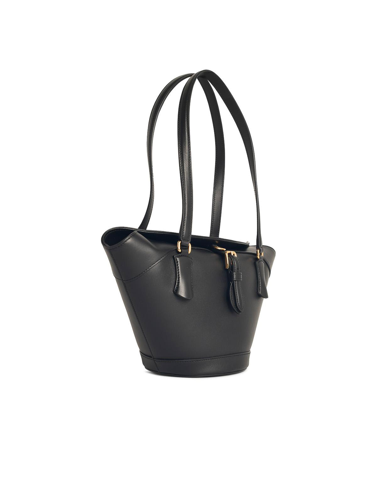 Dolce & Gabbana Sunset Black Leather Bag In Black