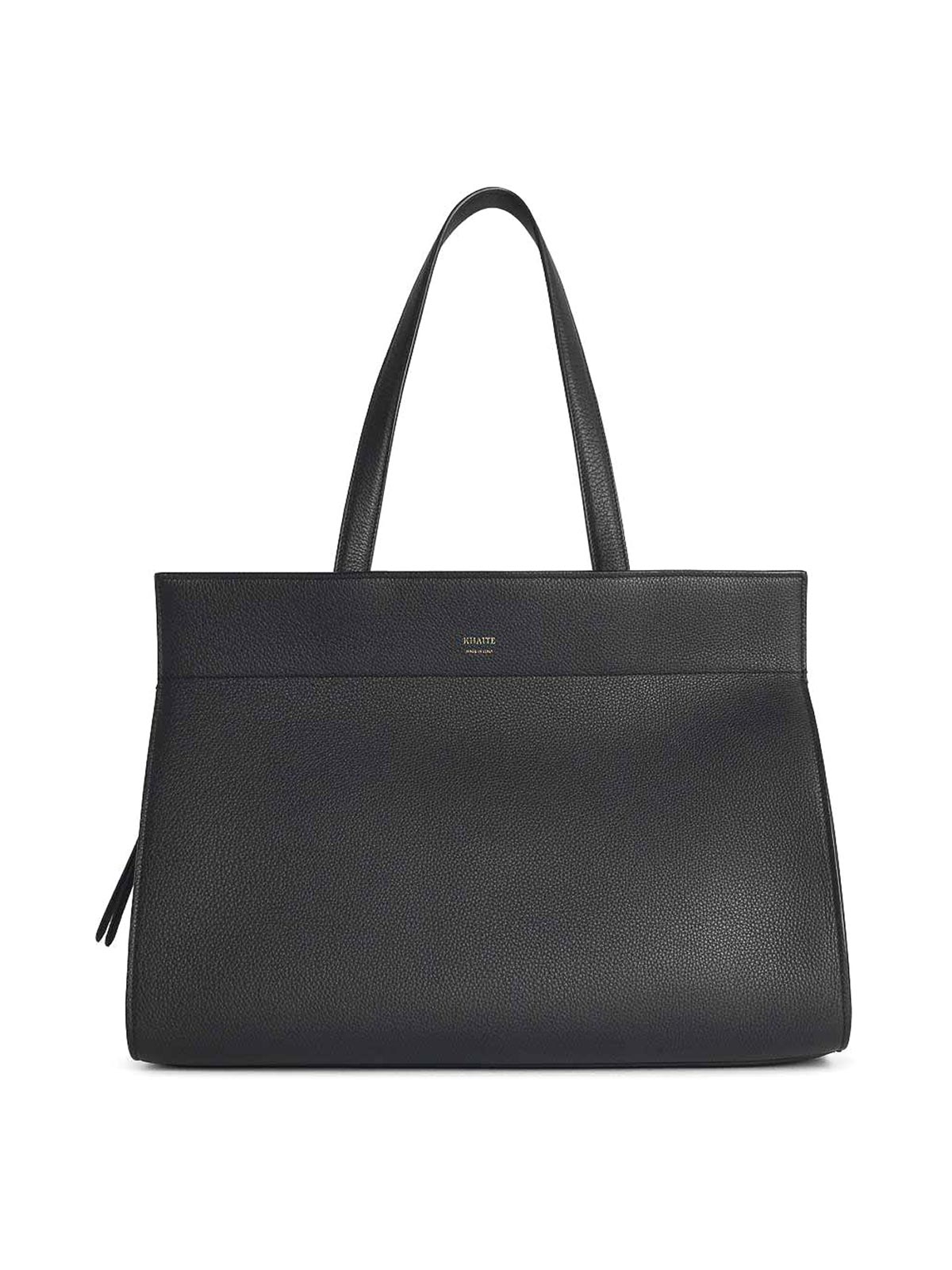 Khaite Crosby Black Leather Bag In Black