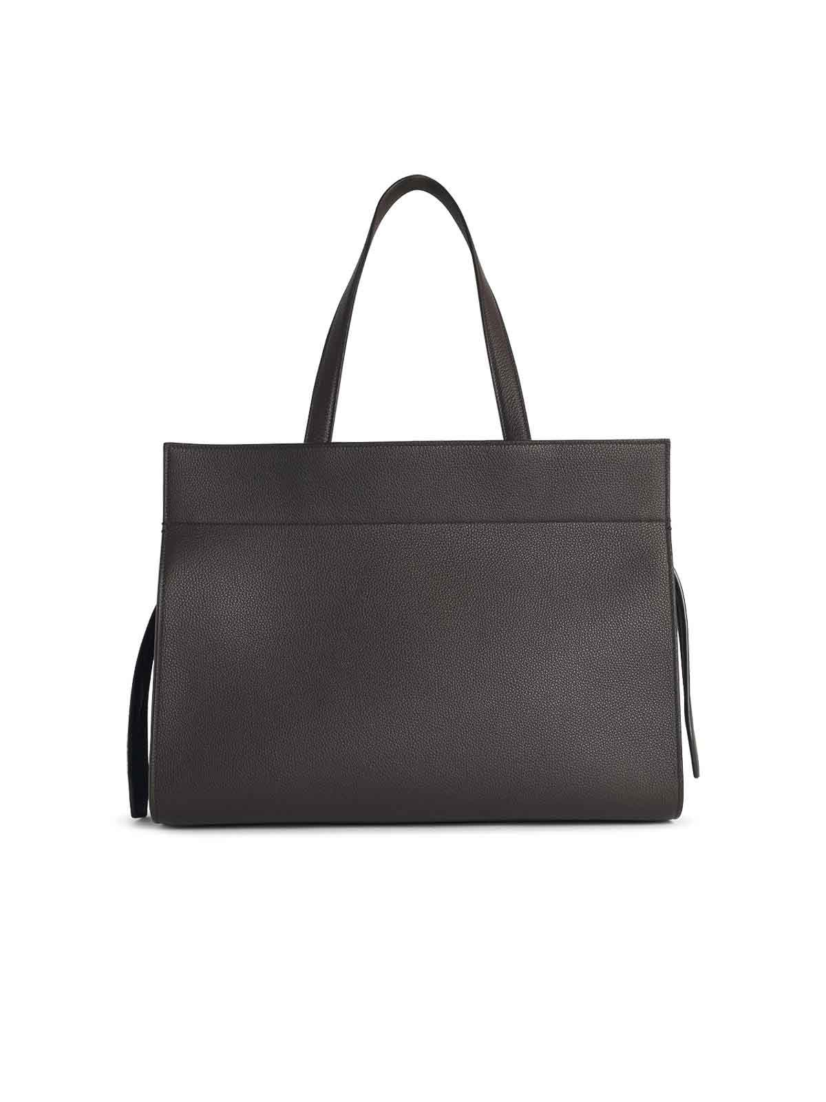 Khaite Crosby Leather Bag In Brown