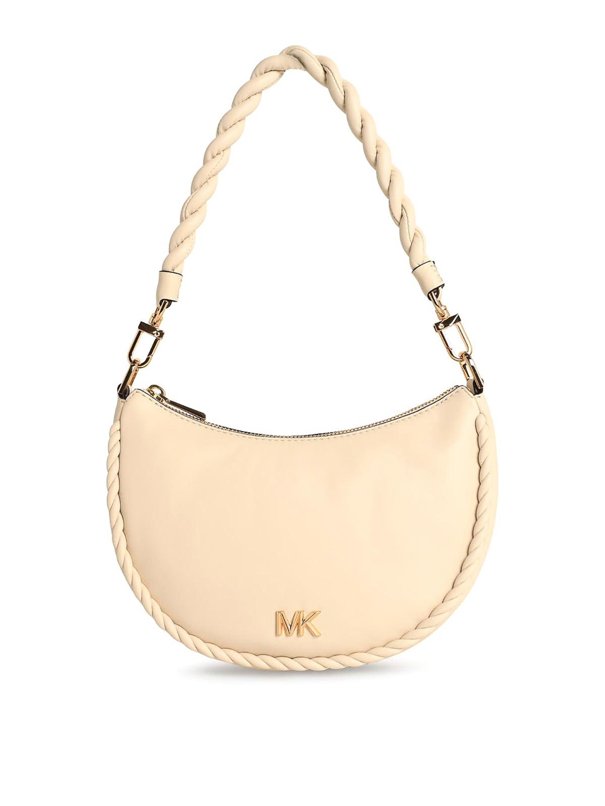 Michael Kors Kyla Cream Leather Bag In White