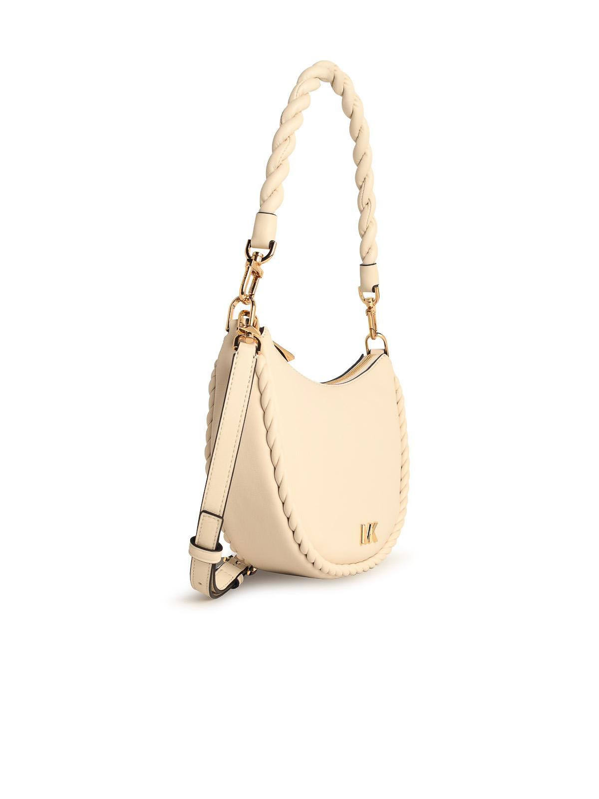 Michael Kors Kyla Cream Leather Bag In White
