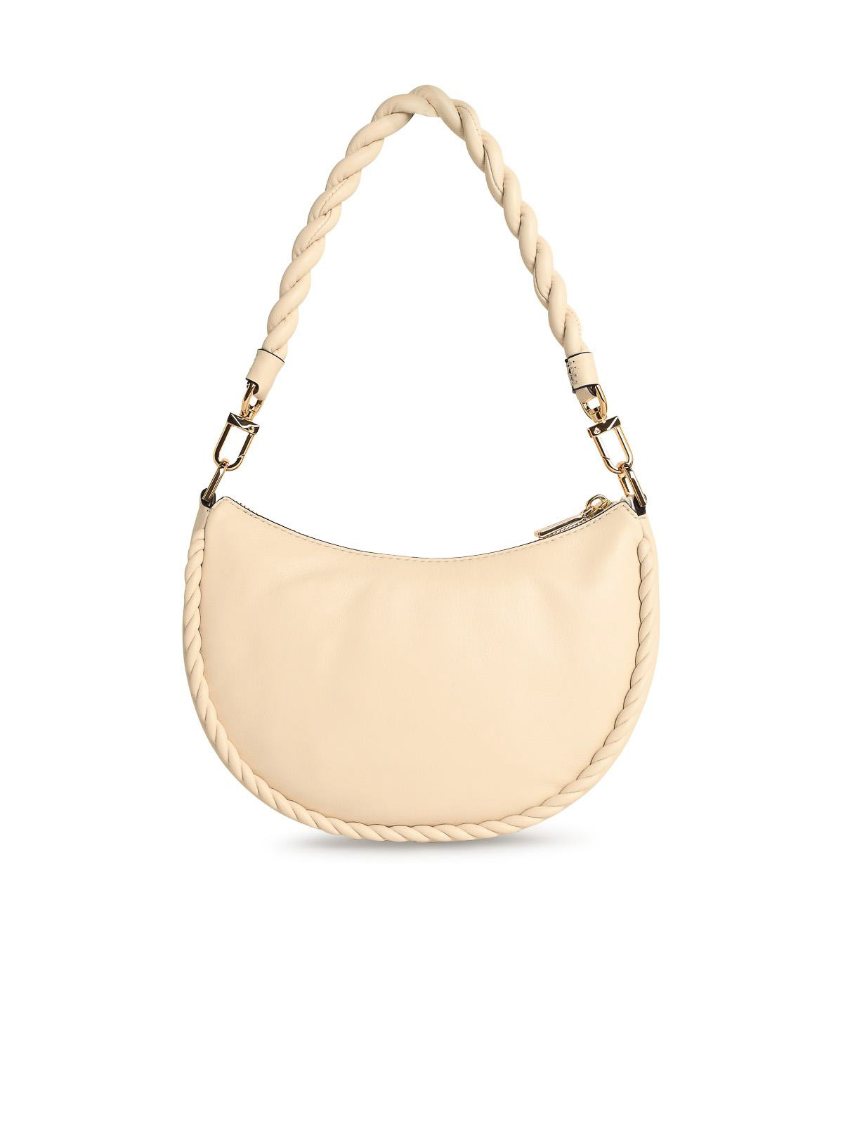 Michael Kors Kyla Cream Leather Bag In White
