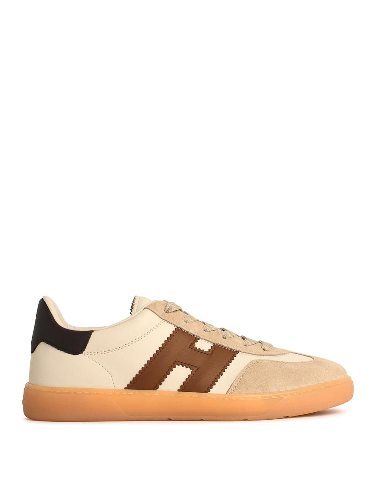 Hogan Cool Smooth And Suede Leather Sneakers Shoes In Multi