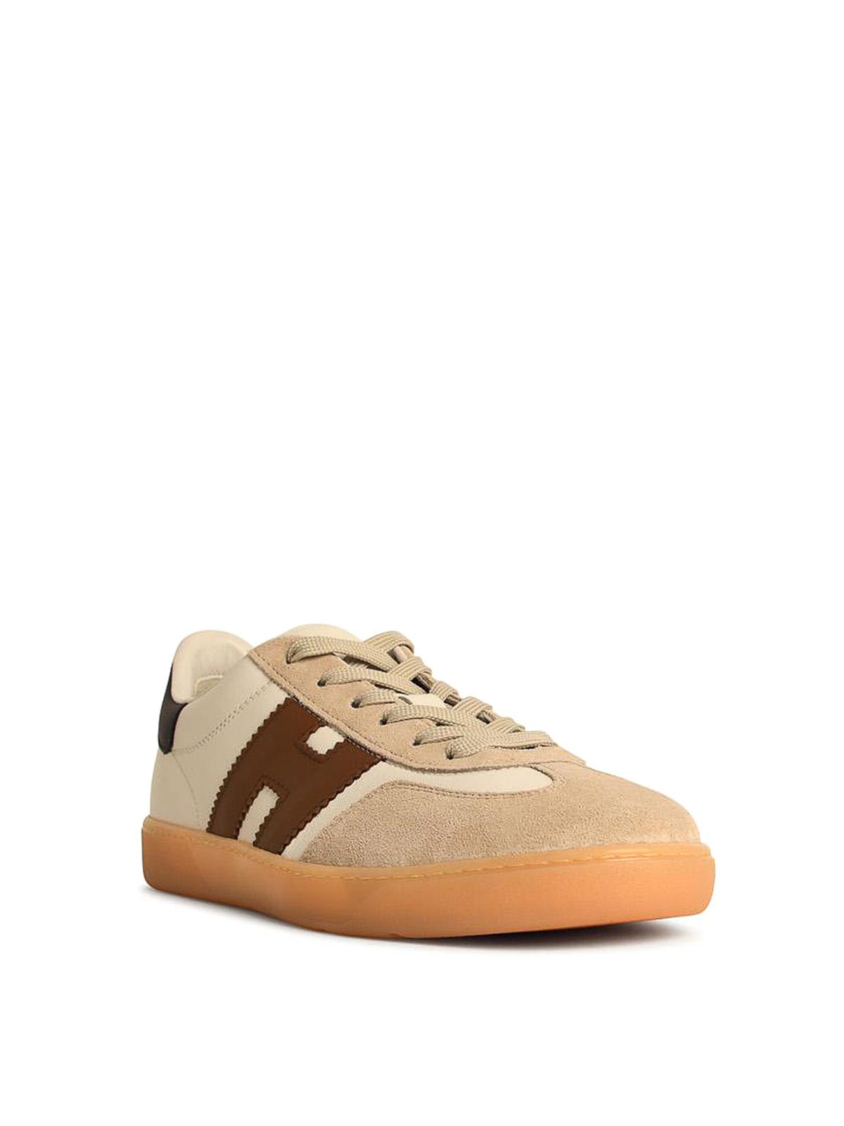 Hogan Cool Smooth And Suede Leather Sneakers Shoes In Multi