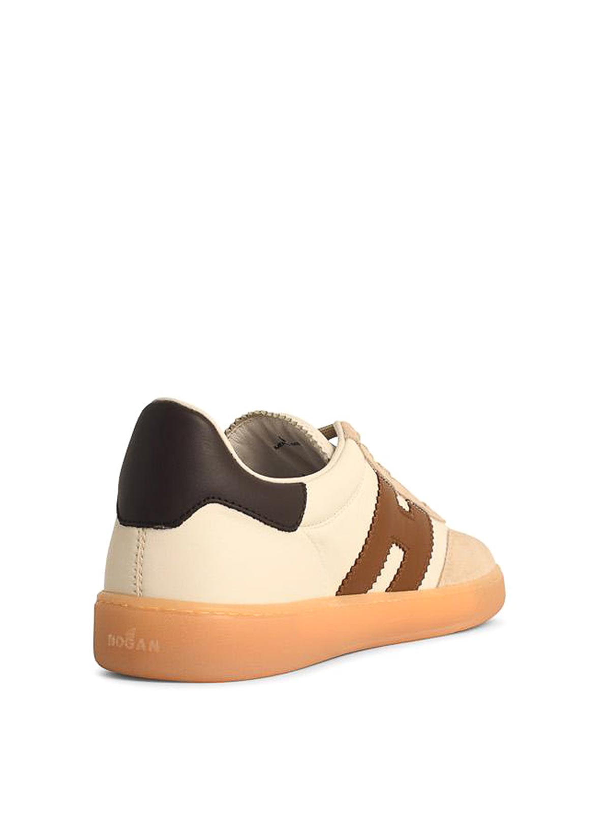 Hogan Cool Smooth And Suede Leather Sneakers Shoes In Multi