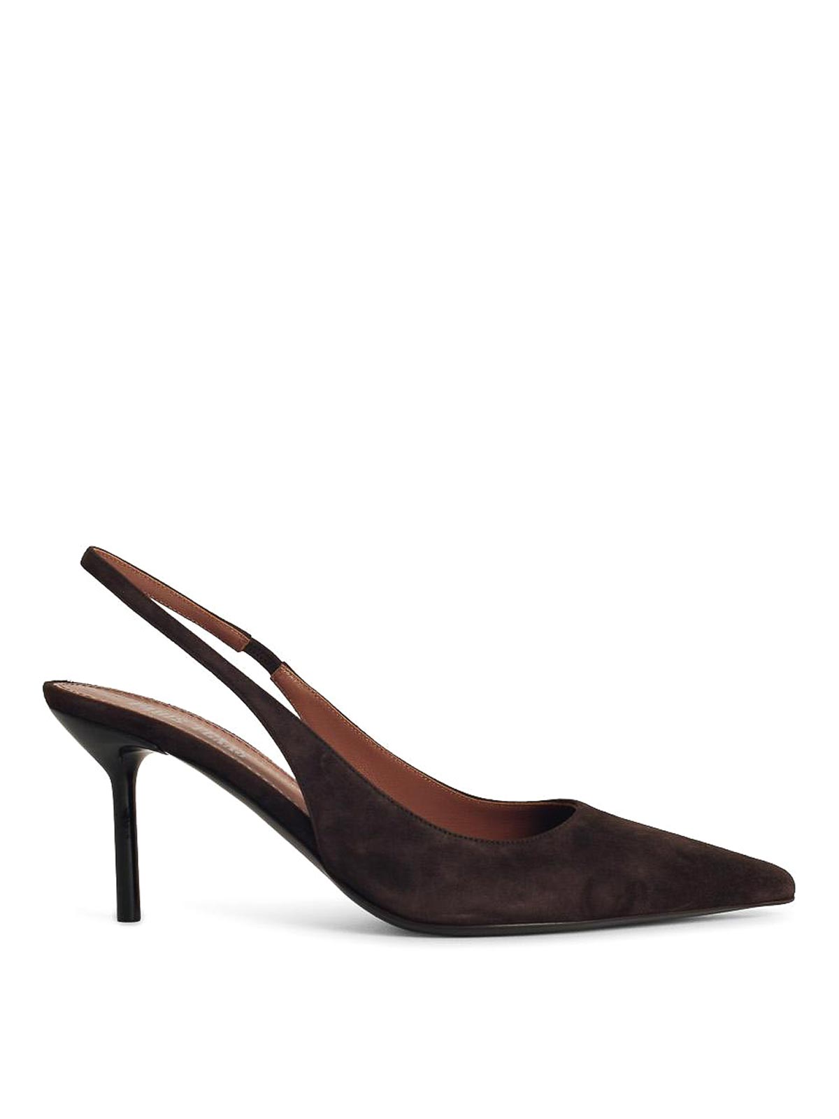 Paris Texas 75mm Slingback Pointed-toe Sandals In Burgundy