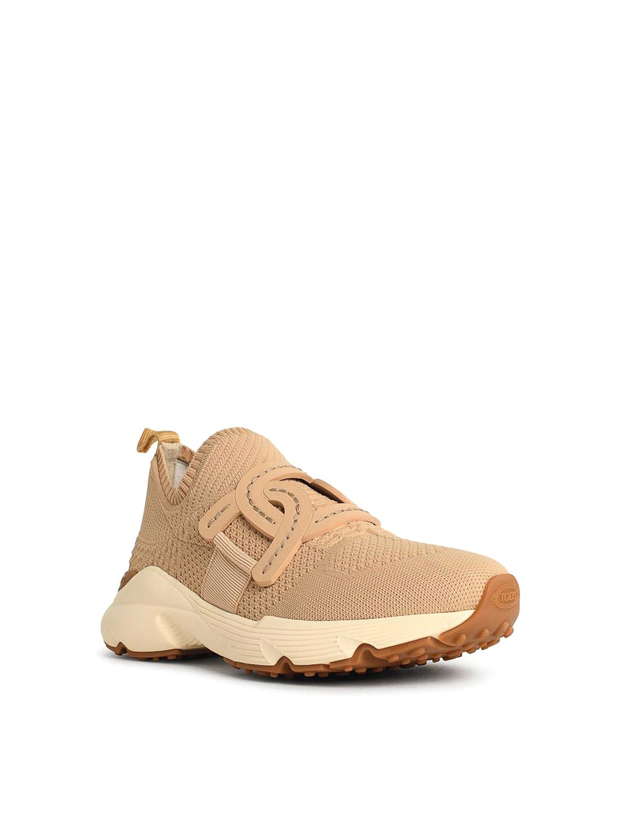 Tod's Kate Sneakers In Beige Technical Fabric In Neutral