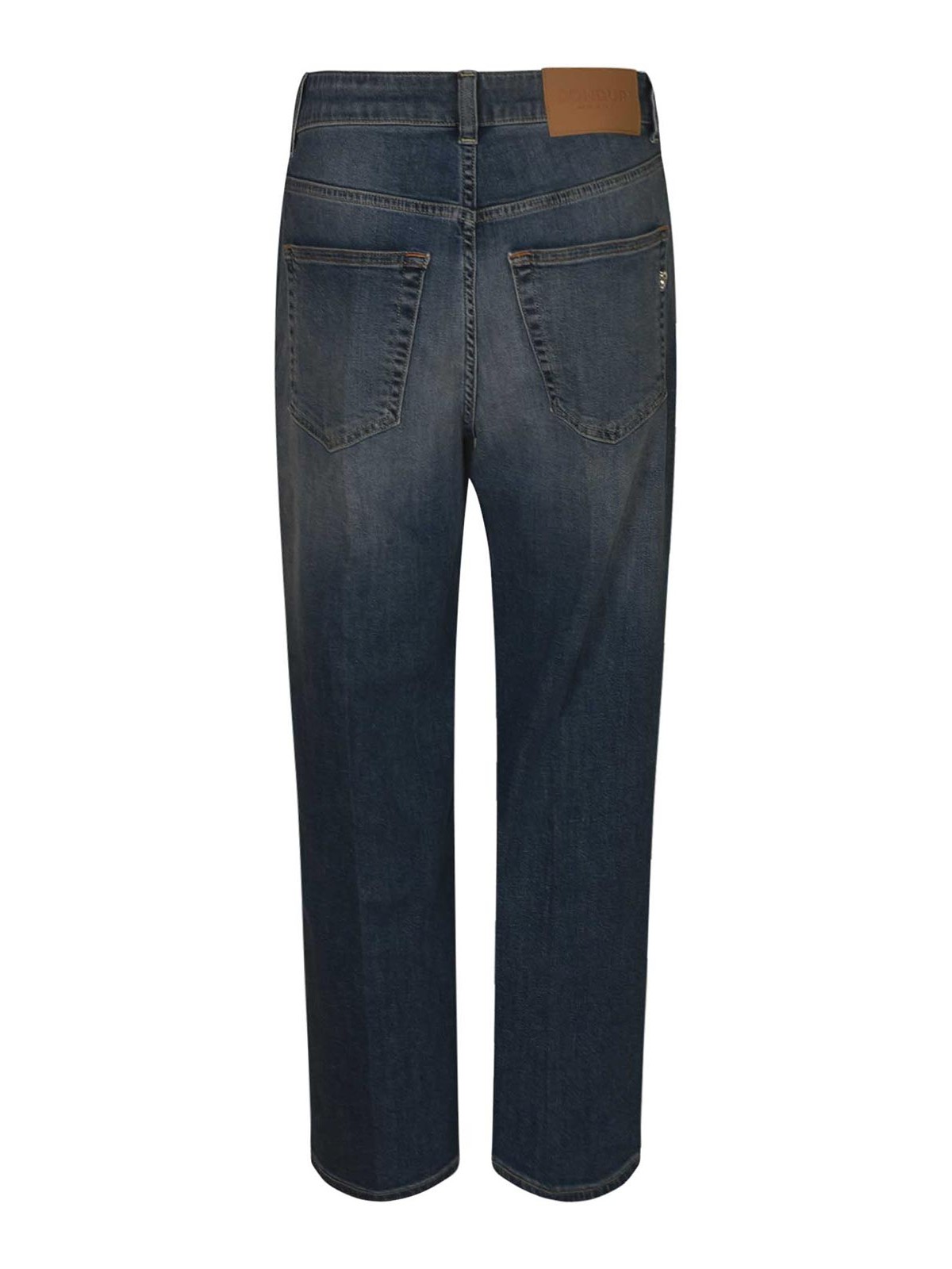 Dondup Low-rise Wide-leg Denim Trousers In Blue