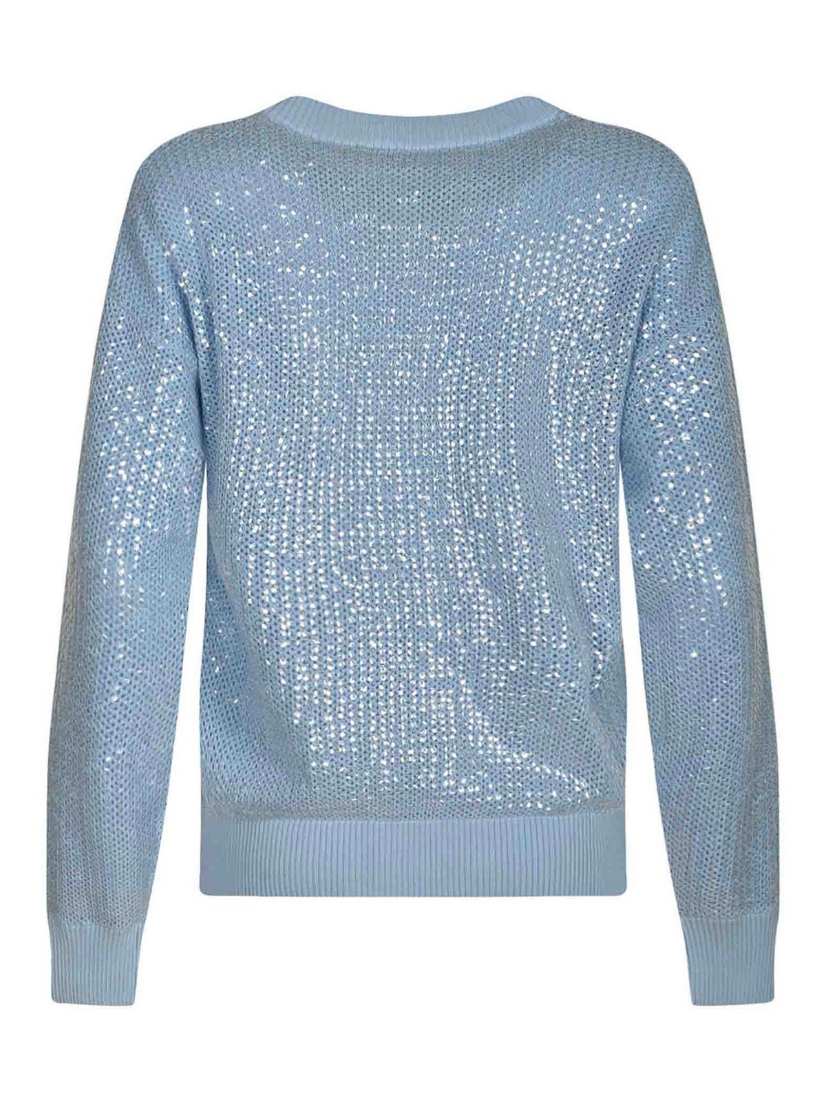 P.a.r.o.s.h Sequin-embellished Cardigan In Blue