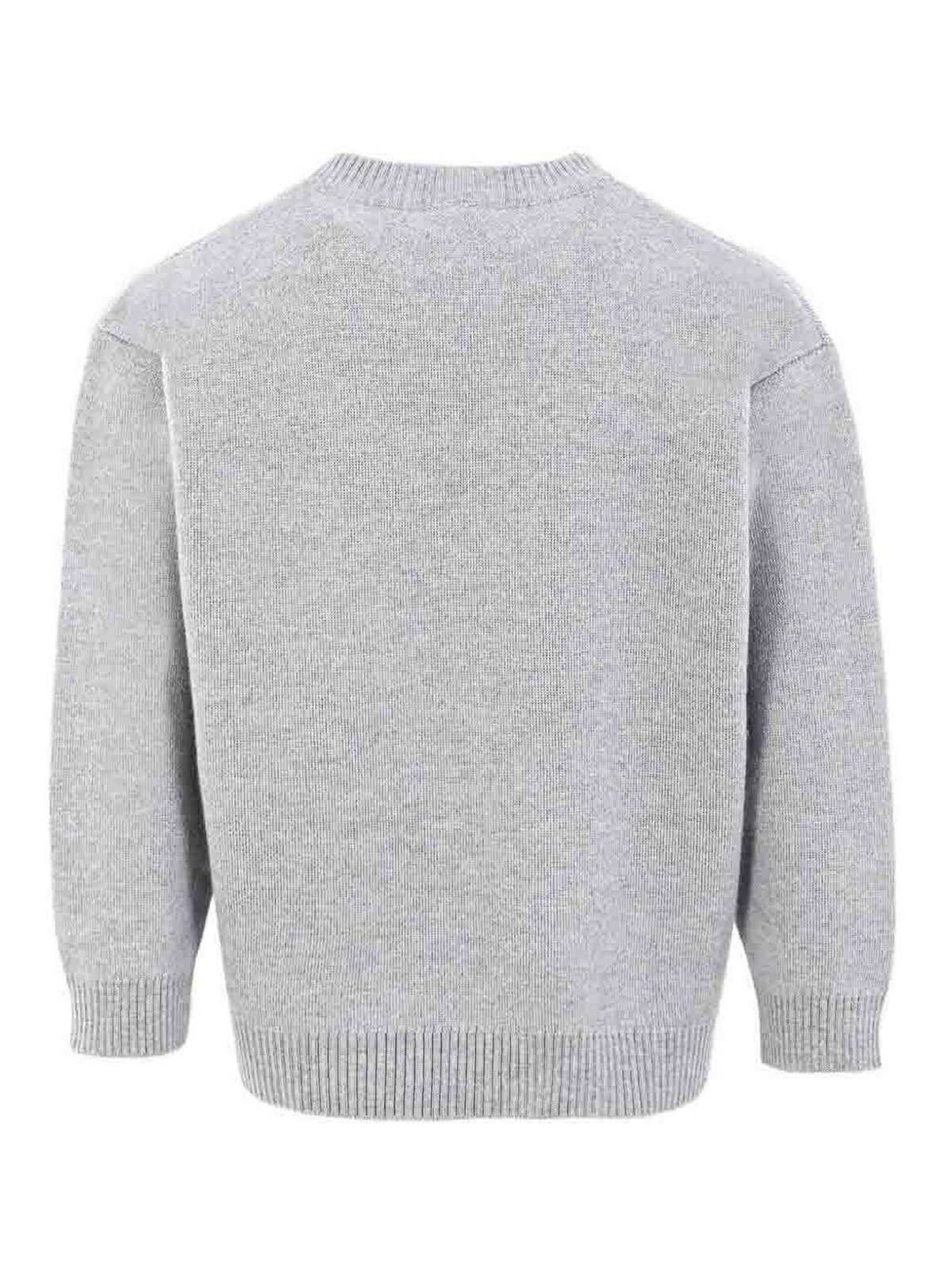 Fendi Jr Pullover Logo Unisex In Gray