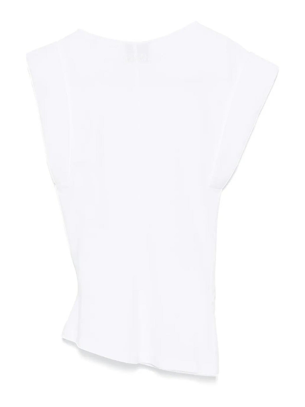 Isabel Marant Maisan Draped Cotton T-shirt In White