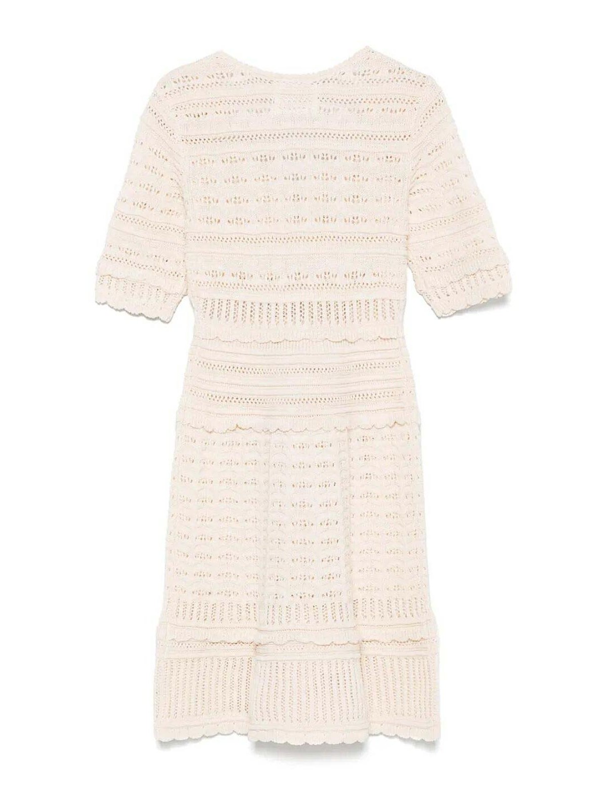 Isabel Marant Étoile Abril Short Openwork Knitted Dress In Pink