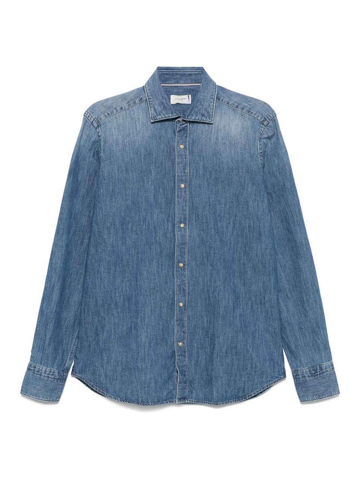 Tintoria Mattei Camicia di denim Denim Uomo YBFN90UZ2