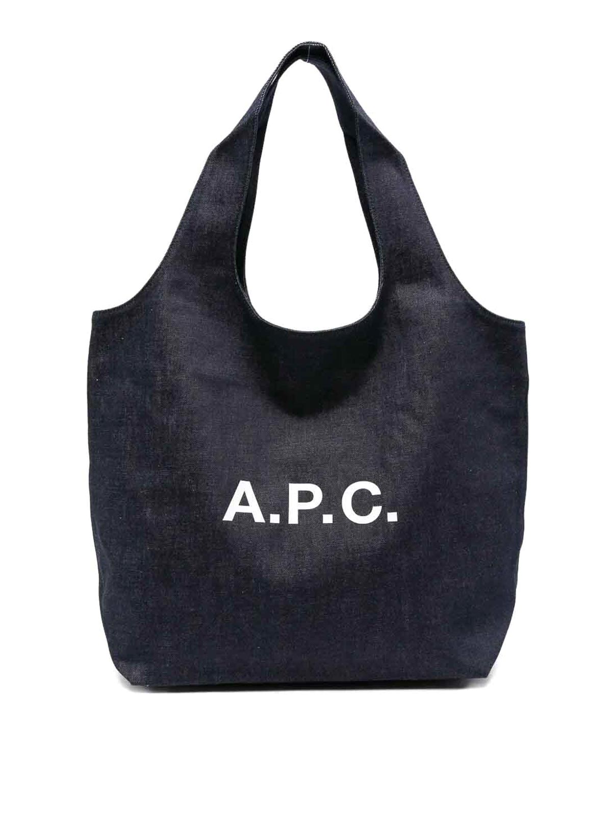 Apc Ninon Cotton Tote Bag In Blue