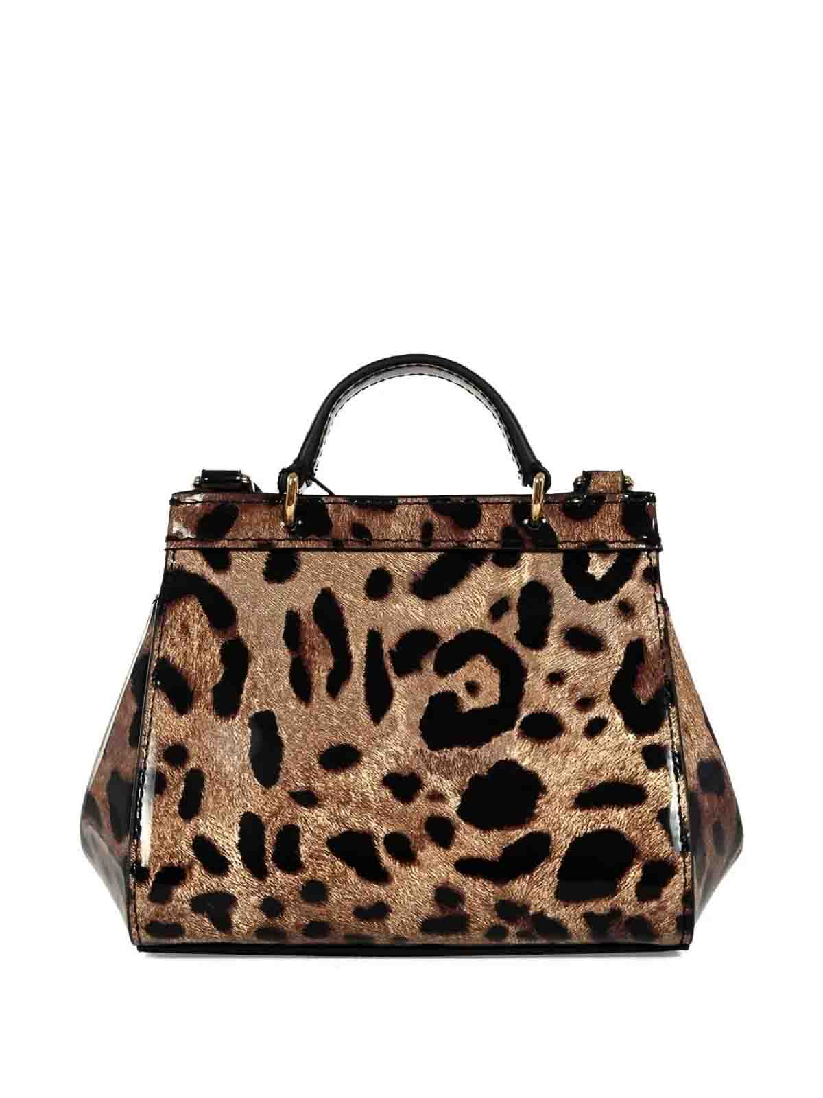 Dolce & Gabbana Leopard-print Shoulder Bag In Multi