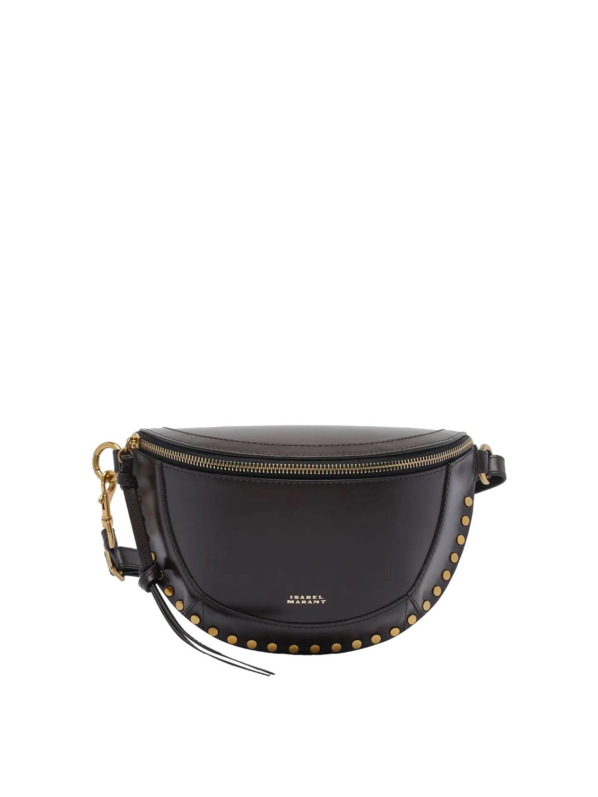 Isabel Marant Skano Grained-leather Shoulder Bag In Brown