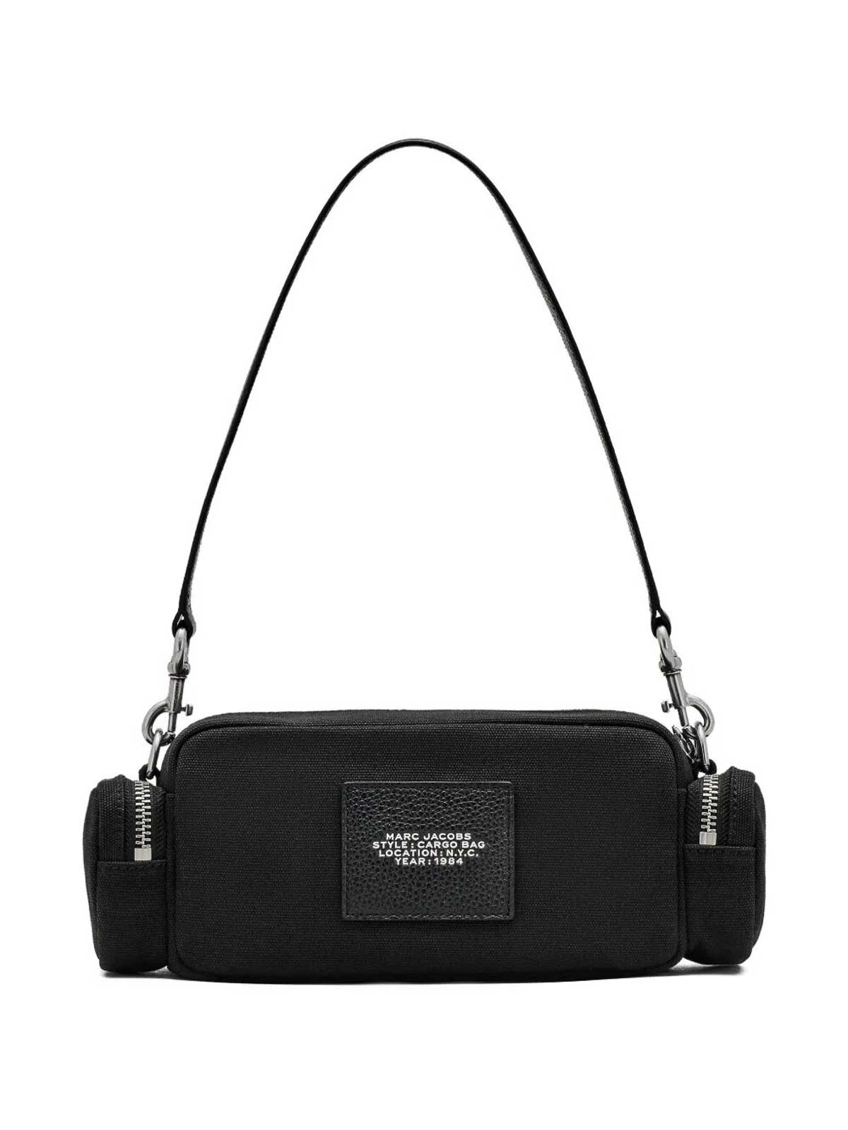 Marc Jacobs The Cargo Canvas Shoulder Bag In Black