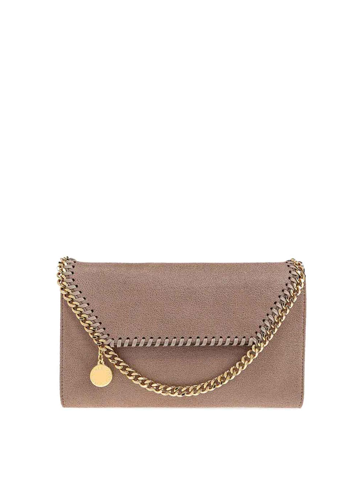 Stella Mccartney Falabella Wallet Crossbody Bags In Pink