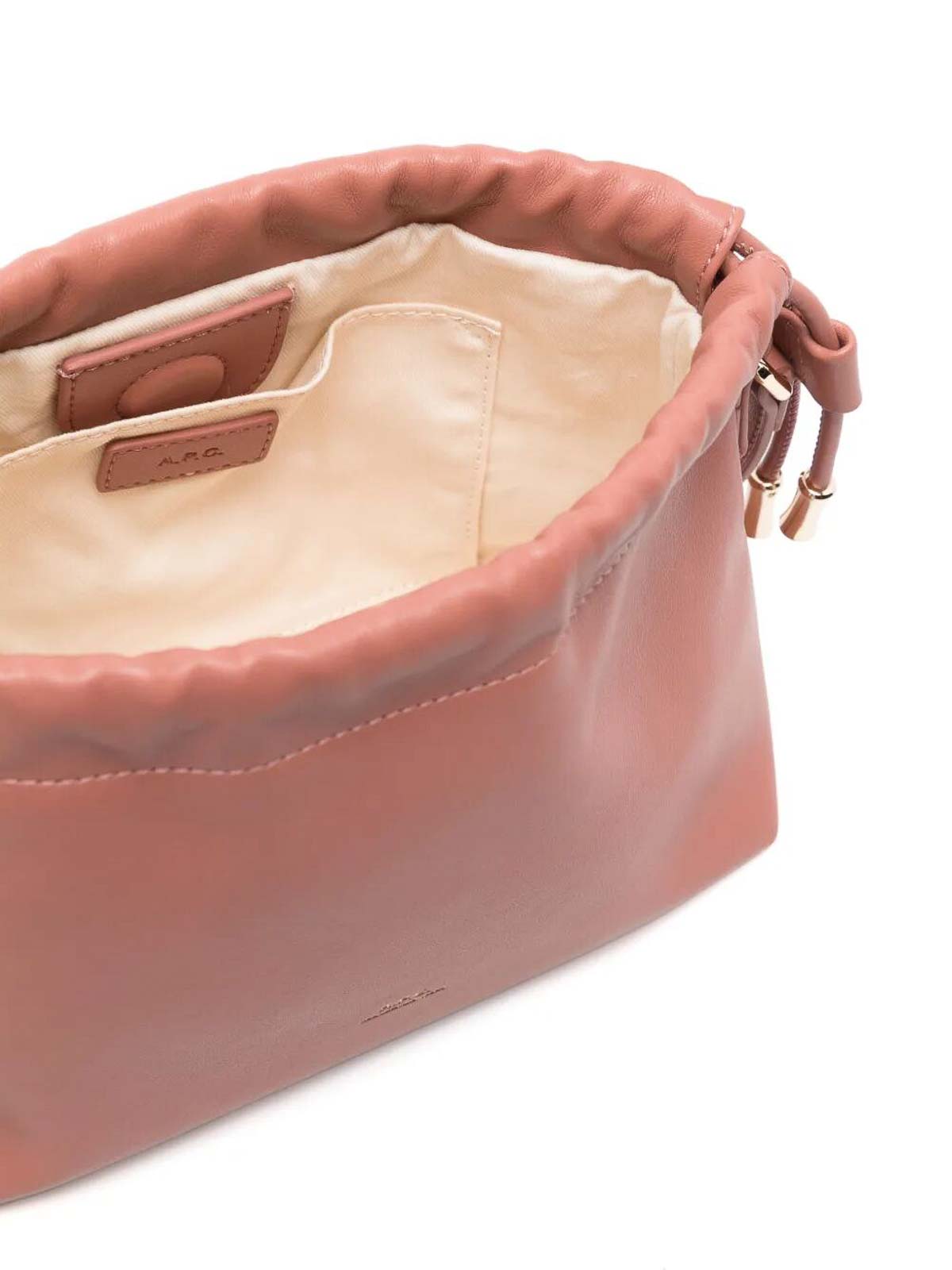 Apc A.p.c. Ninon Mini Drawstring Bags In Pink