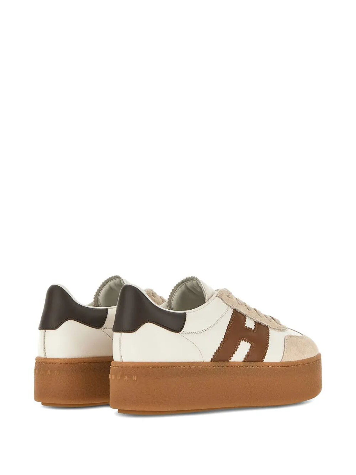 Hogan Suede And Nappa Leather Maxi Sole Sneakers In Multi