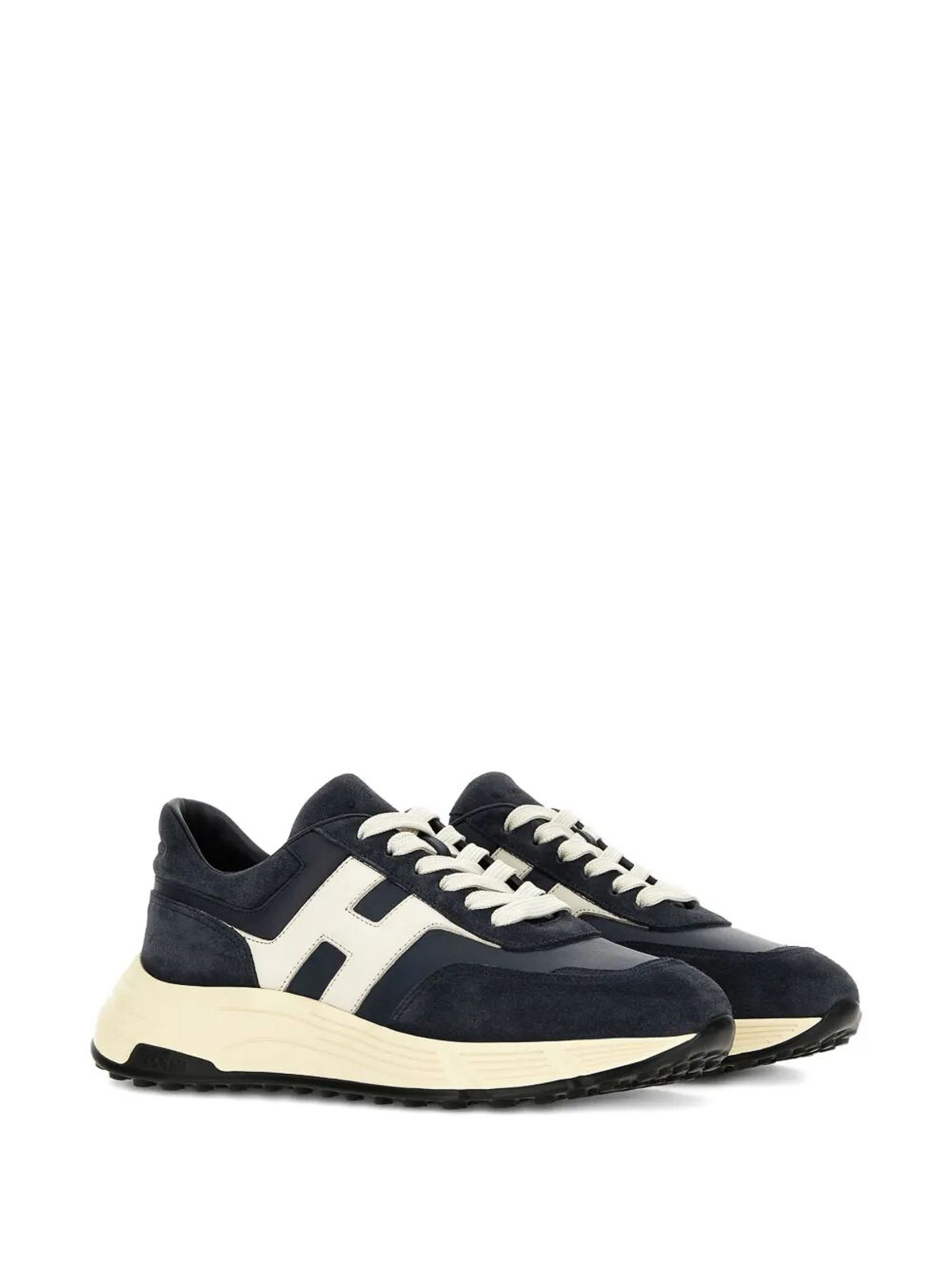 Hogan Hyperlight Suede And Nappa Leather Sneakers In Brown