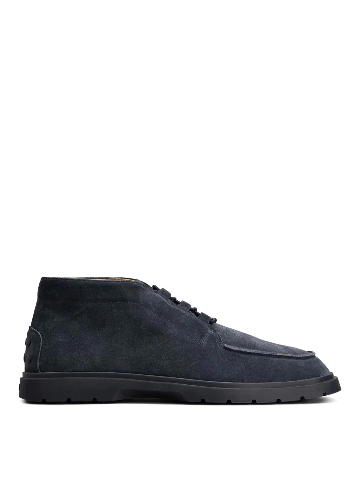 Tod's Suede Ankle Desert Boots In Brown
