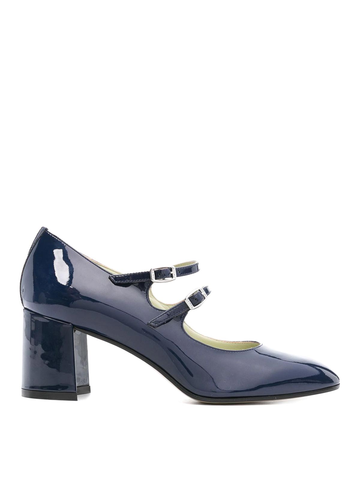 Carel Paris Patent Leather Mary Jane Pumps In Blue
