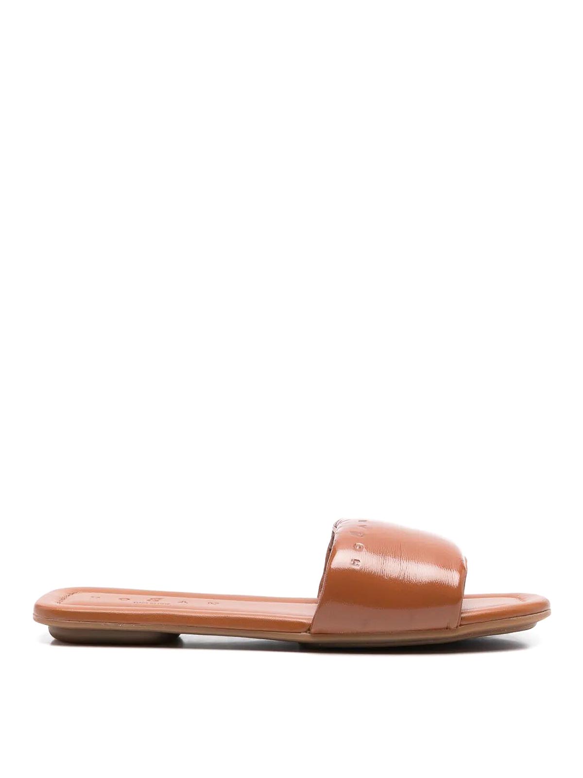 Hogan Leather Slide In Sand
