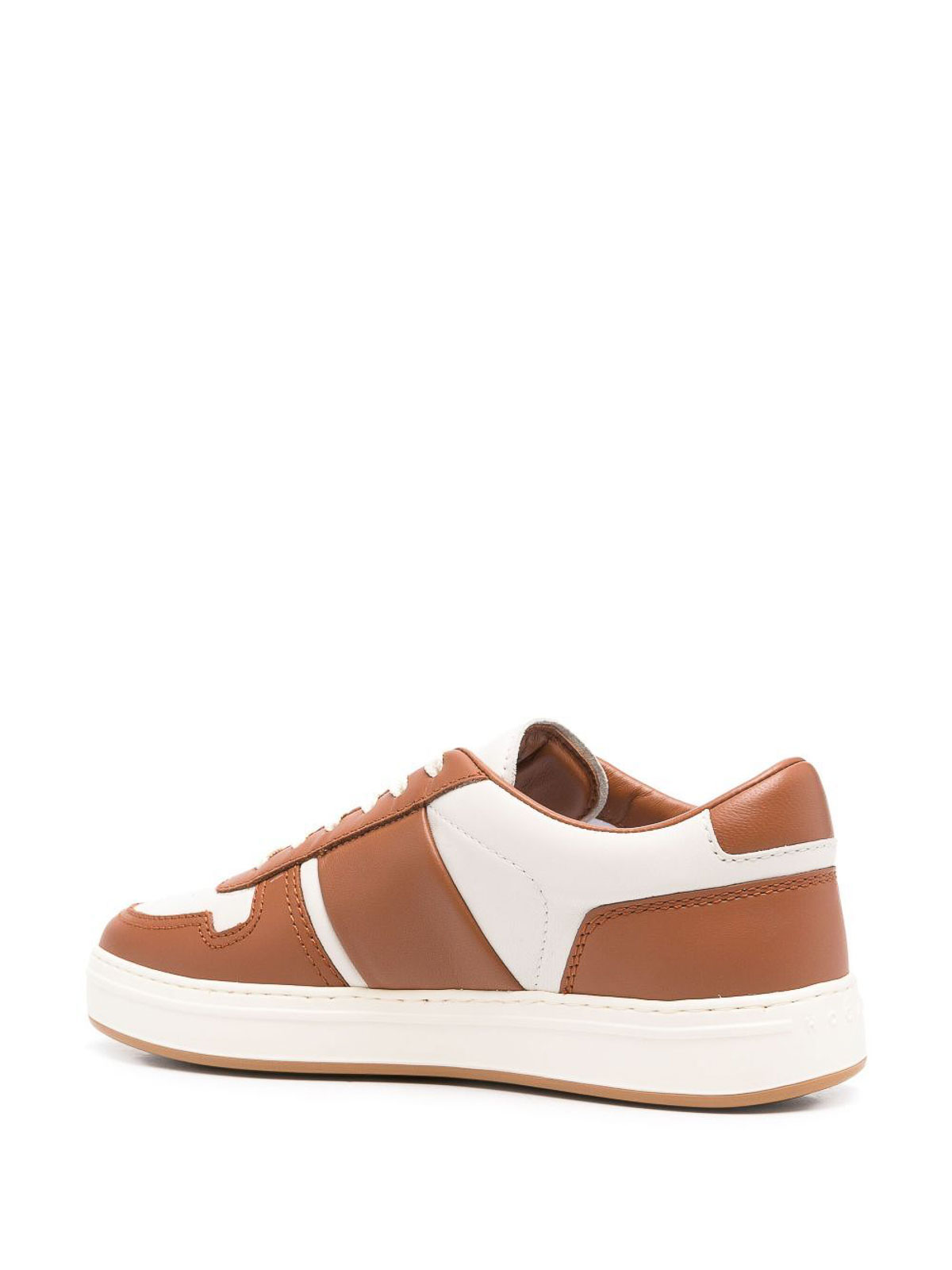 Hogan H-tv Two-tone Nappa Sneakers In Brown